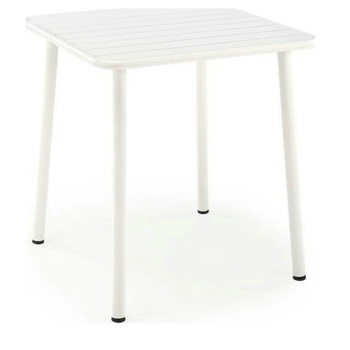Masa gradina BOSCO, alb, metal, 70x70x76 cm