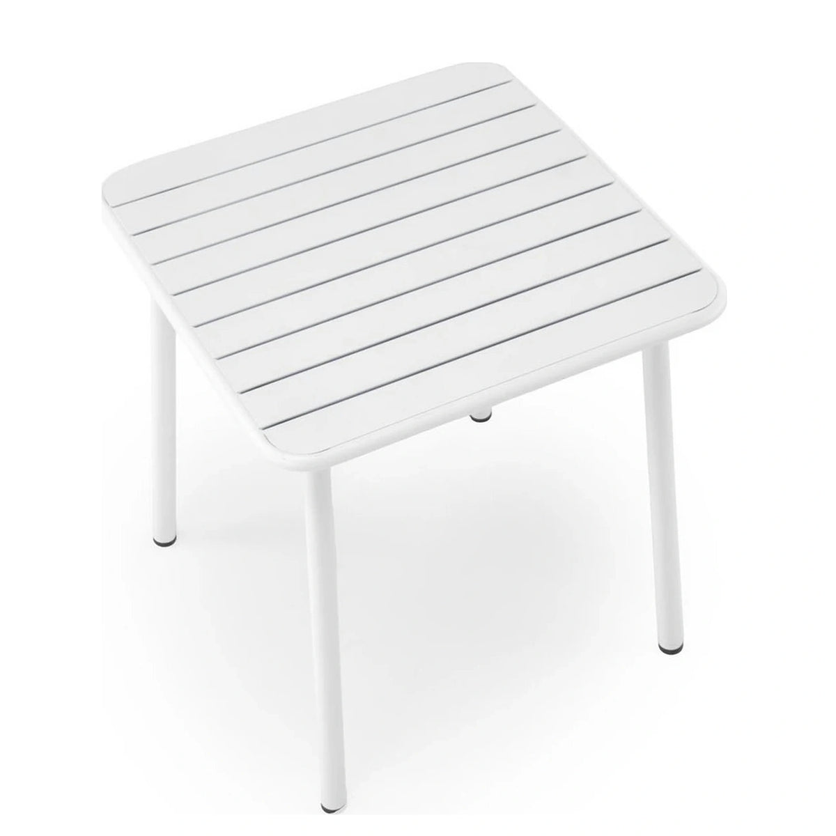 Masa gradina BOSCO, alb, metal, 70x70x76 cm