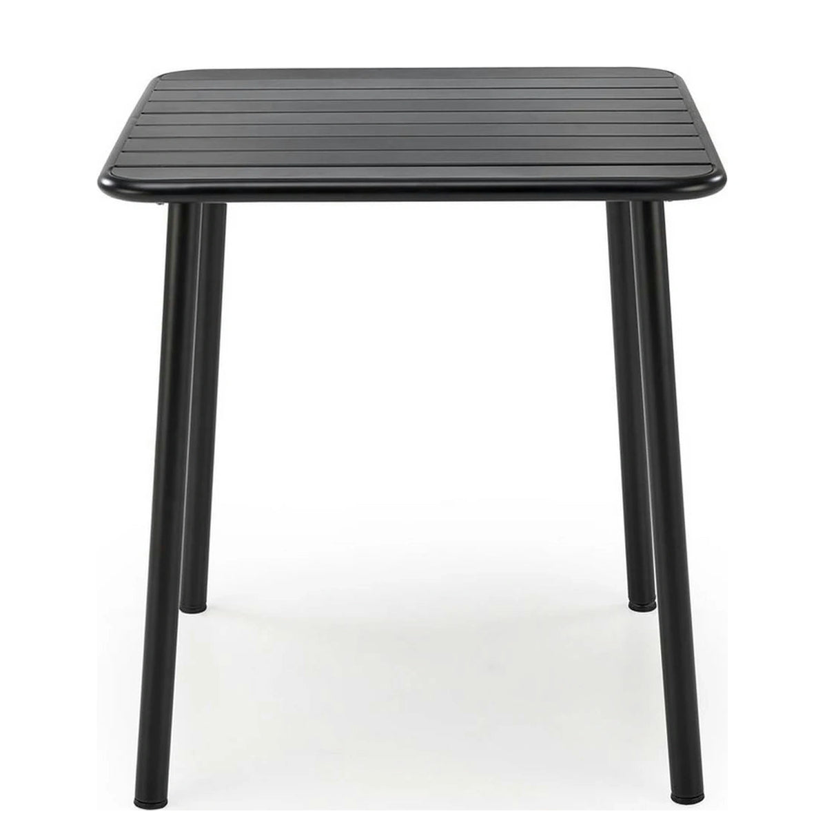 Masa gradina BOSCO, negru, metal, 70x70x76 cm