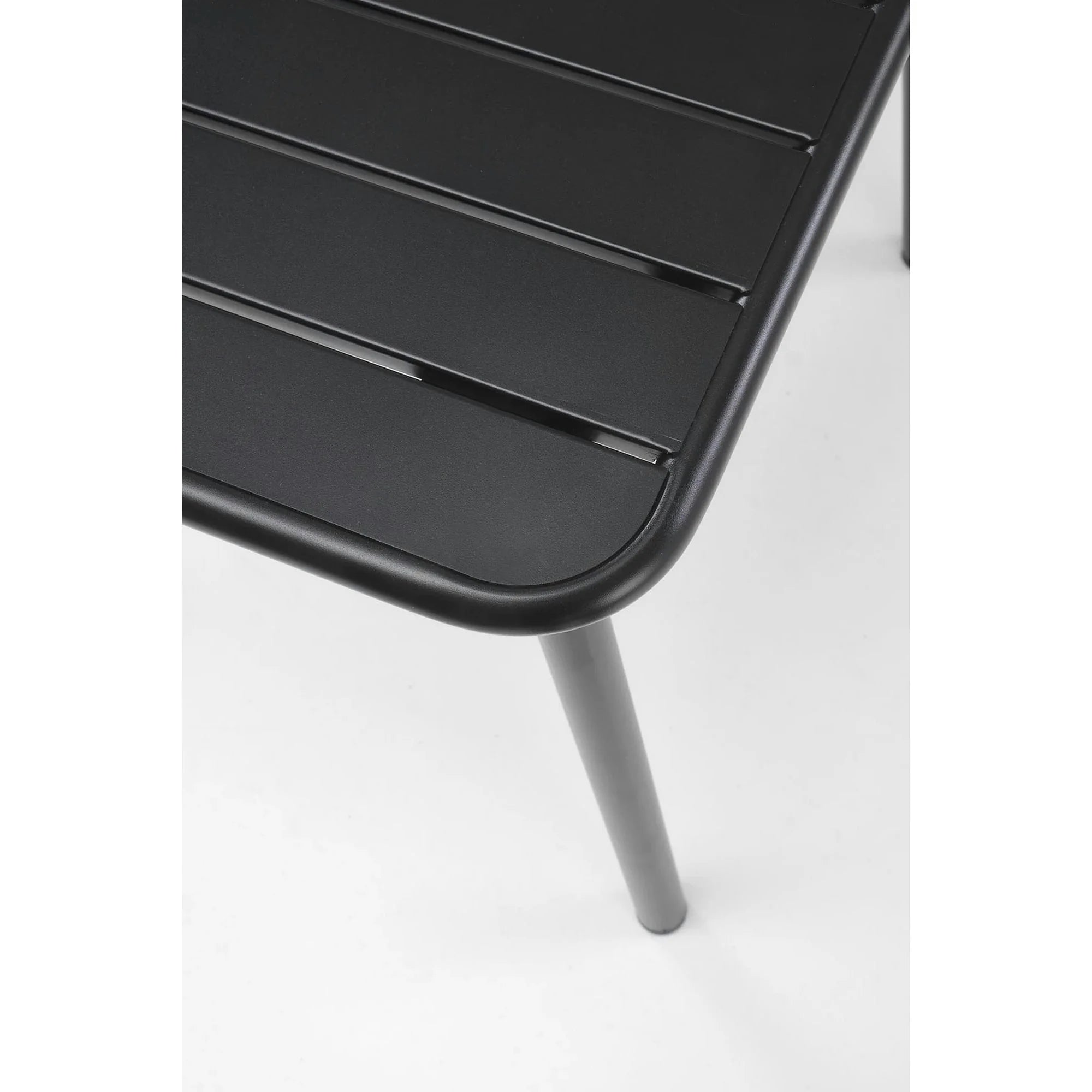 Masa gradina BOSCO, negru, metal, 70x70x76 cm
