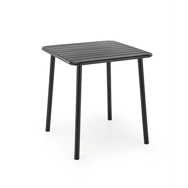 Masa gradina BOSCO, negru, metal, 70x70x76 cm