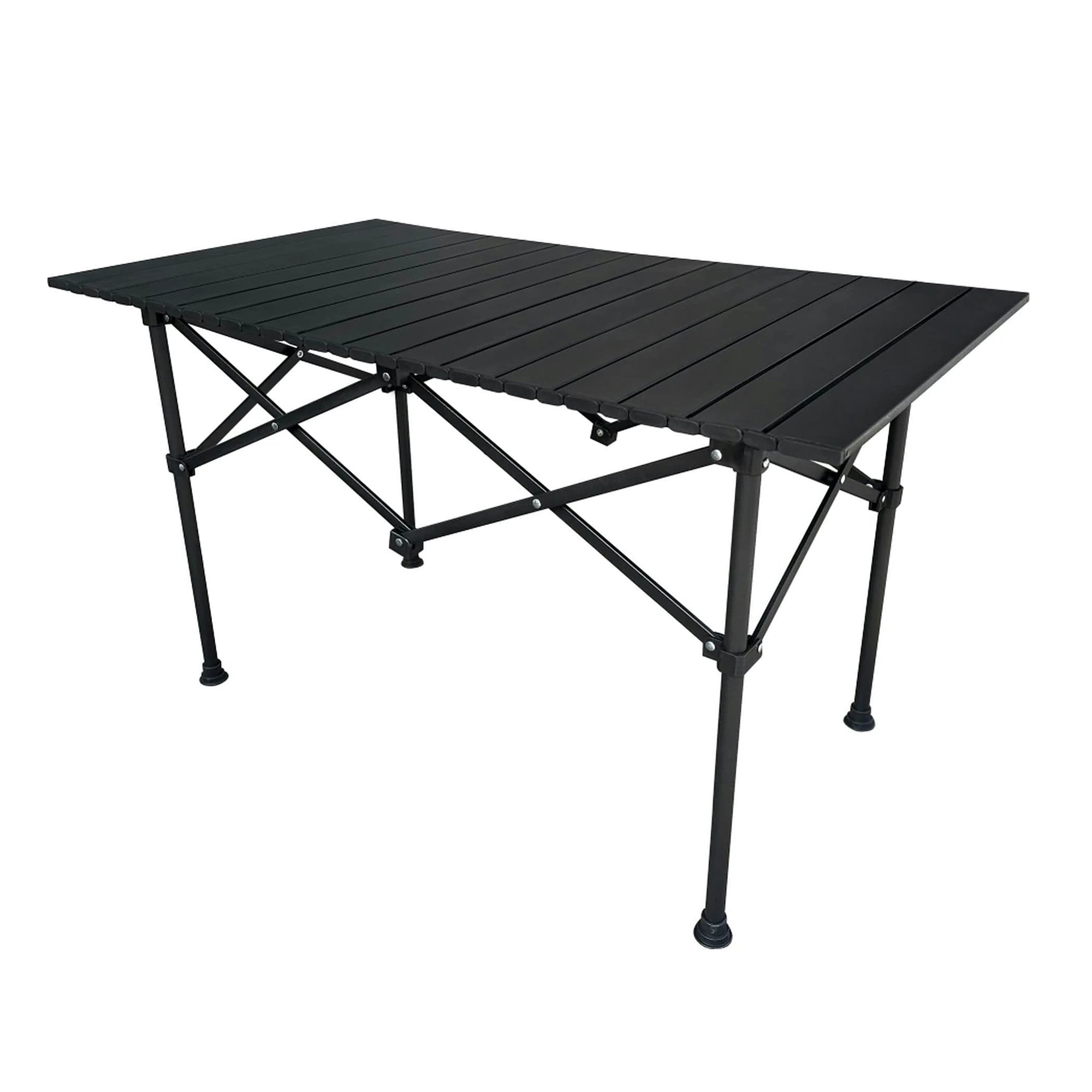 Masa gradina MAKUR, negru, metal, 95x54x55 cm