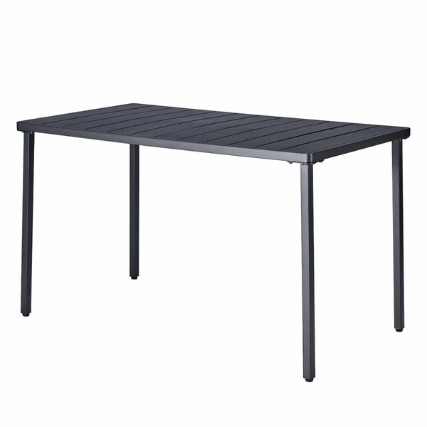 Masa gradina SALTON, negru, metal, 130x70x75 cm