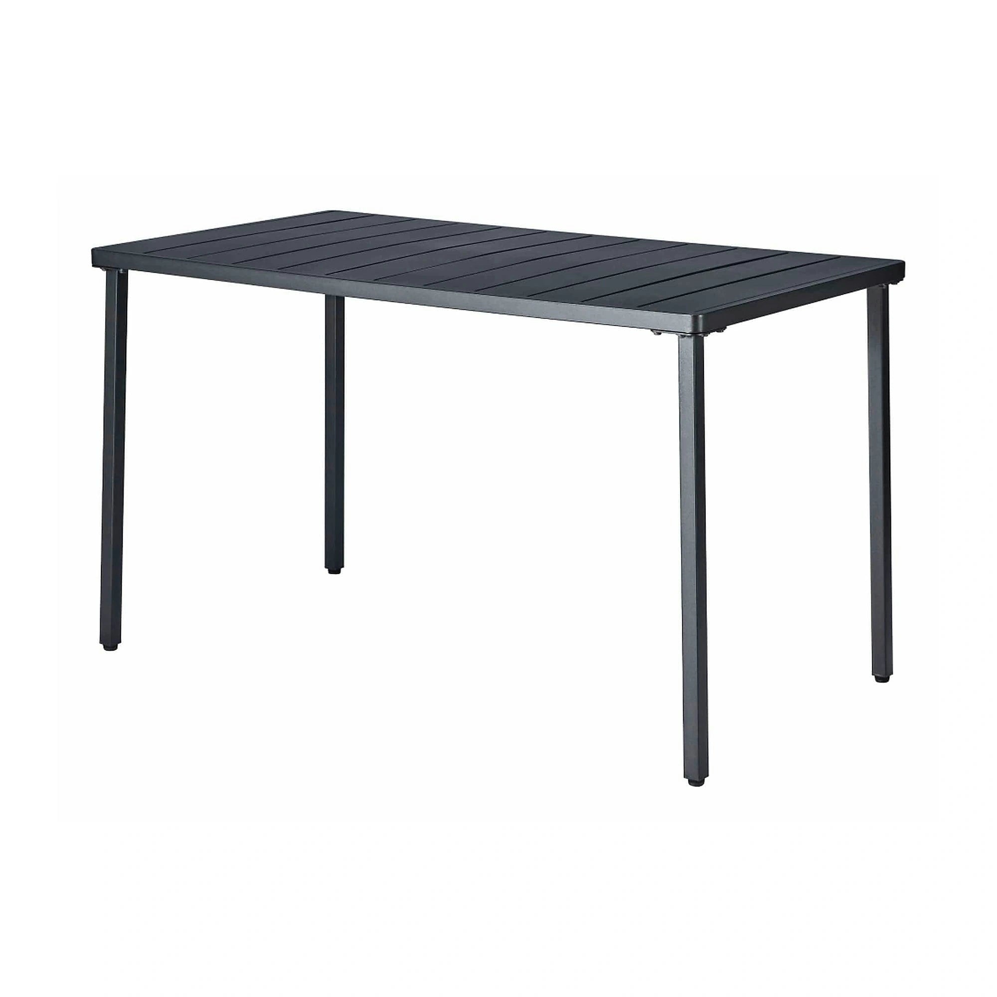 Masa gradina SALTON, negru, metal, 130x70x75 cm