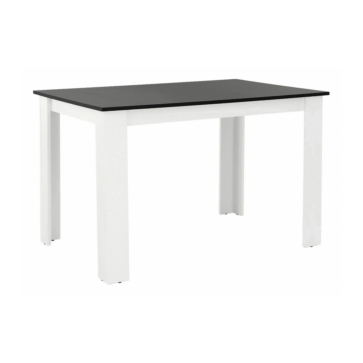 Masa KRAZ, negru/alb, PAL melaminat, 120x80x75 cm
