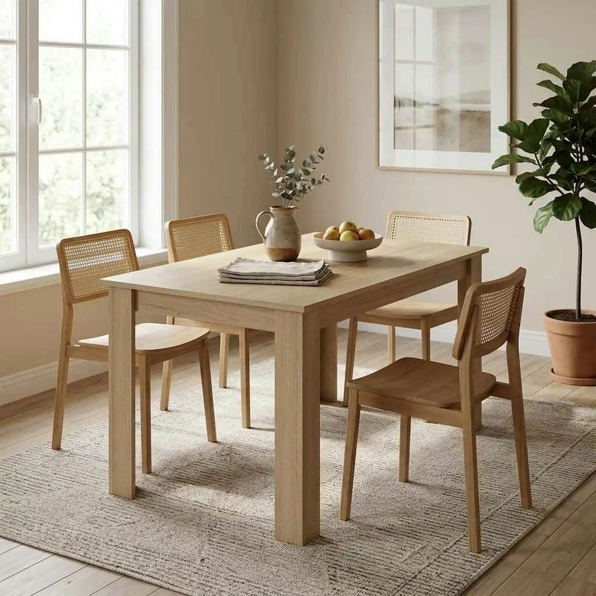 Masa KRAZ, stejar sonoma, DTD laminat, 120x80x75 cm