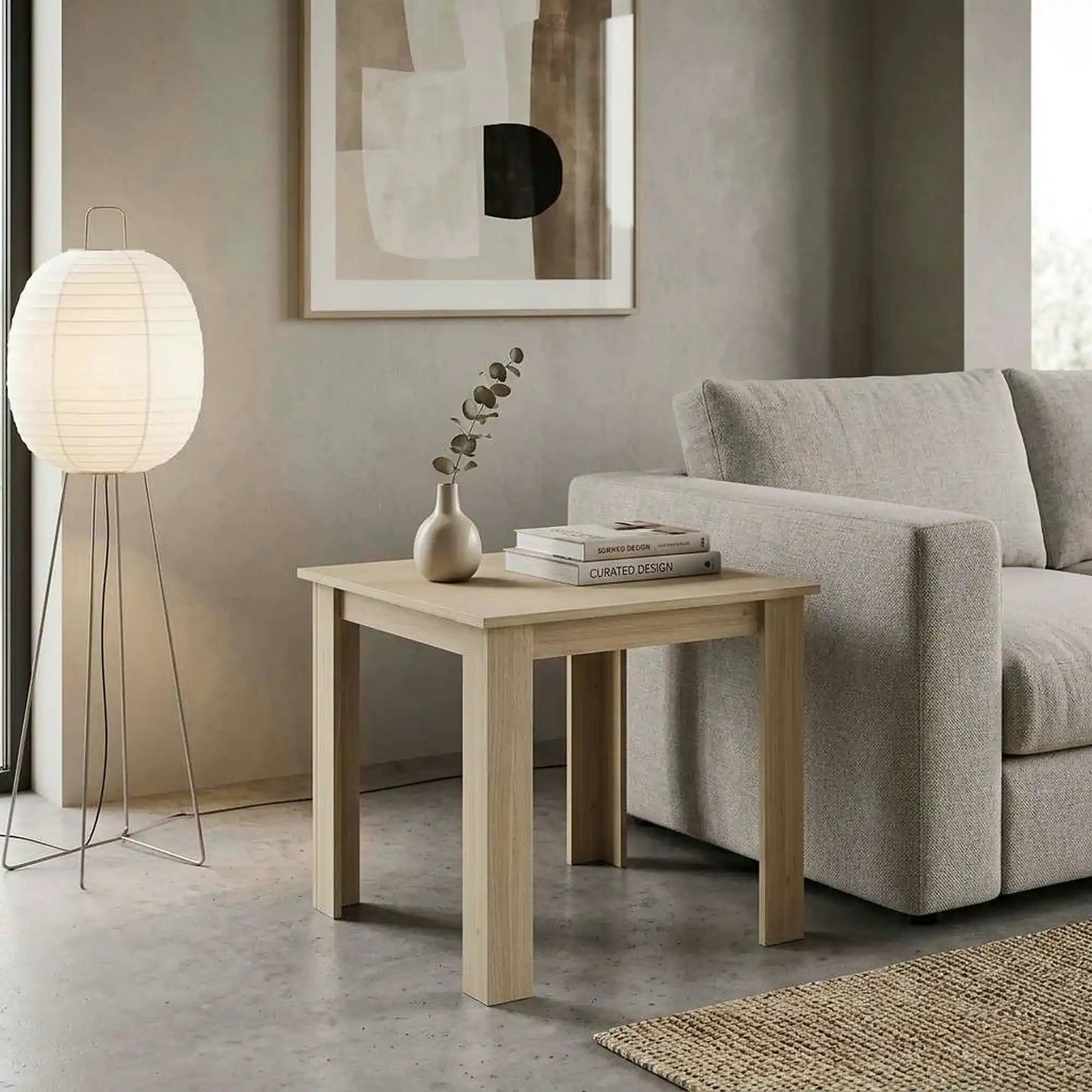 Masa KRAZ, stejar sonoma, DTD laminat, 80x80x75 cm