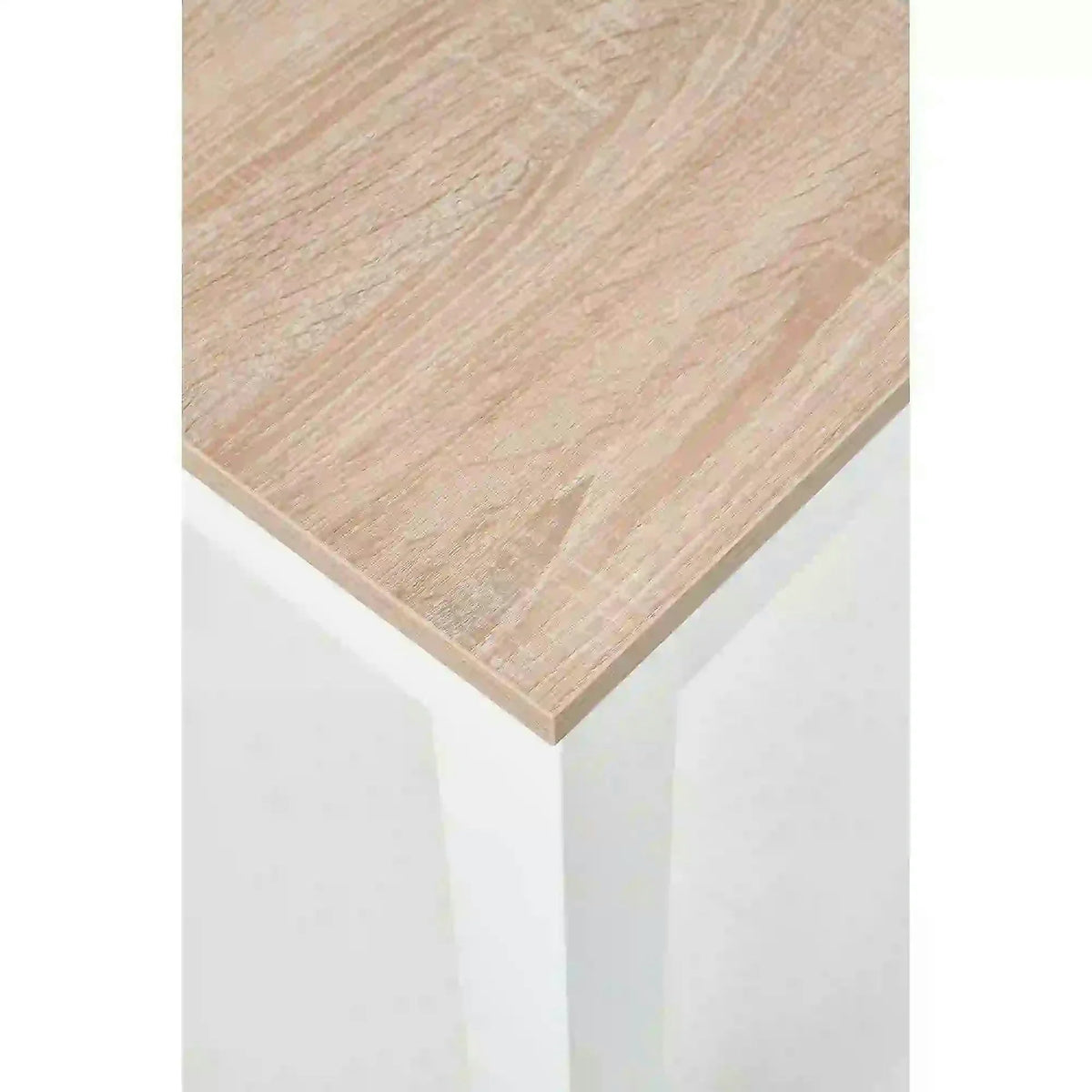Masa KSAWERY, stejar/alb, PAL, 120x68x76 cm