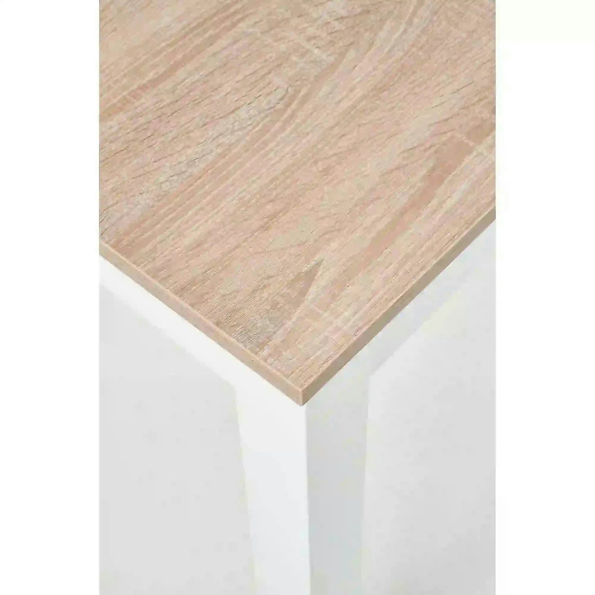 Masa KSAWERY, stejar/alb, PAL, 120x68x76 cm