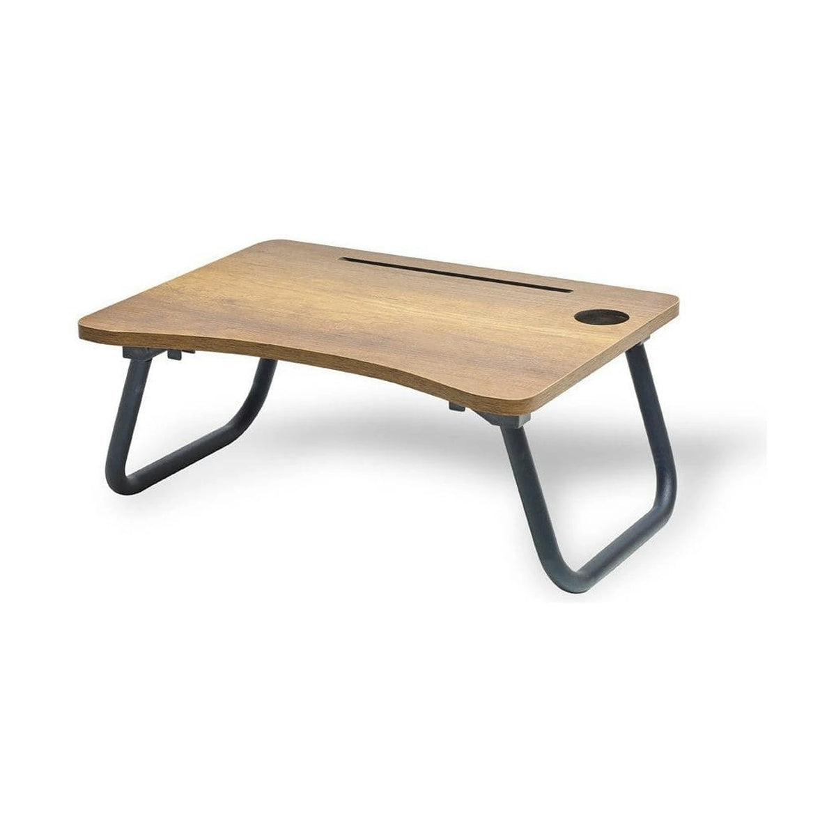 Masa laptop 79VLV1101, nuc/negru, PAL melaminat/metal, 60x20x45 cm