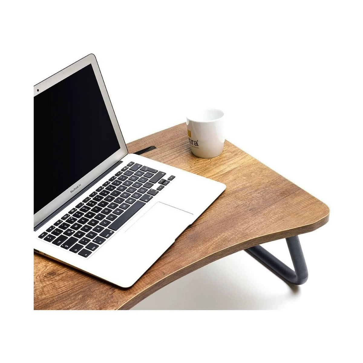 Masa laptop 79VLV1101, nuc/negru, PAL melaminat/metal, 60x20x45 cm
