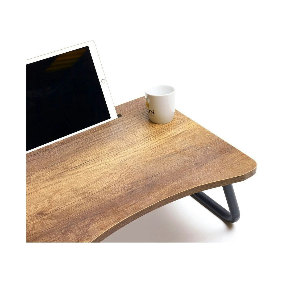 Masa laptop 79VLV1101, nuc/negru, PAL melaminat/metal, 60x20x45 cm
