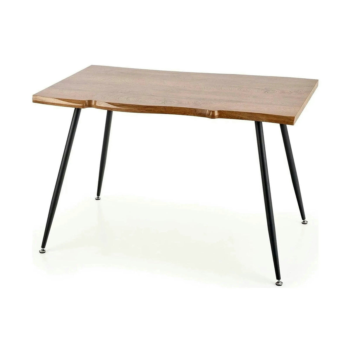 Masa LARSON, stejar natural/negru, 120x80x77 cm