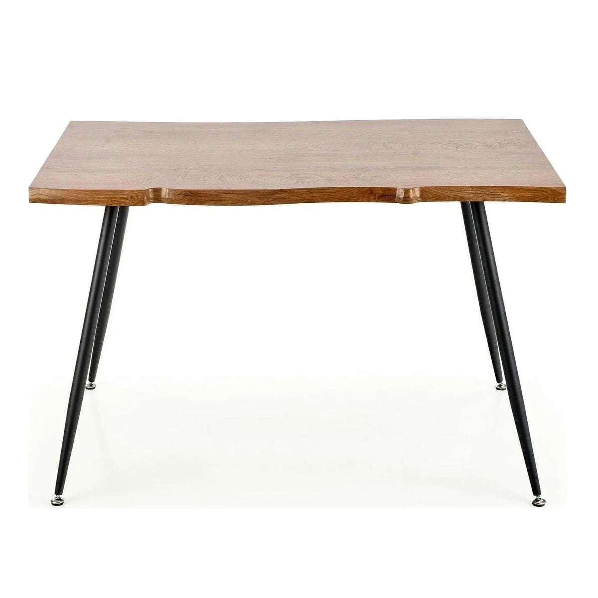 Masa LARSON, stejar natural/negru, 120x80x77 cm
