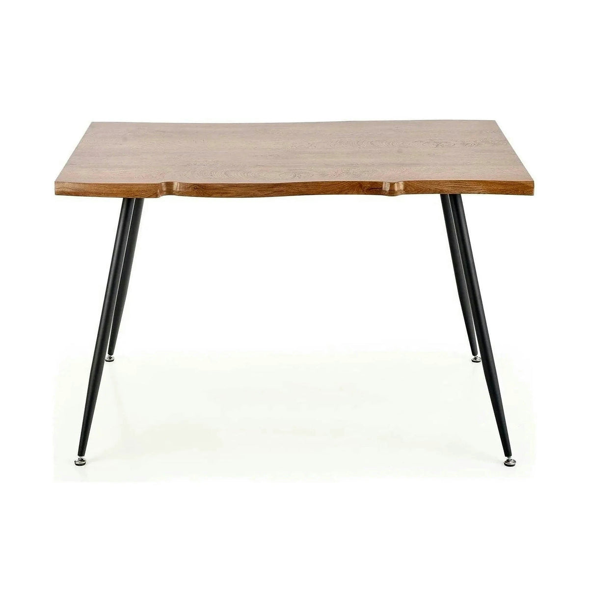 Masa LARSON, stejar natural/negru, 120x80x77 cm