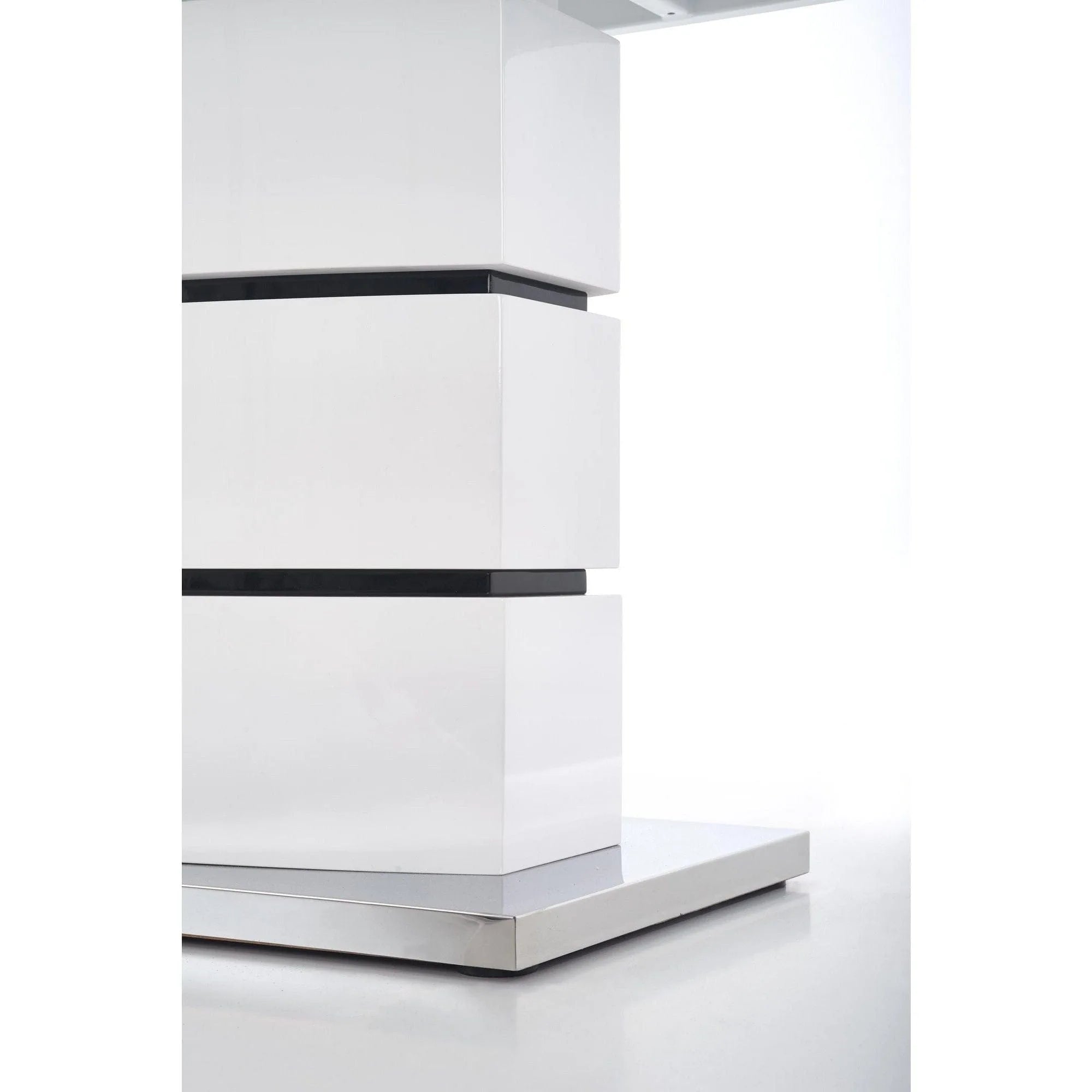 Masa living extensibila NOBEL, alb, 160/200x90x75 cm