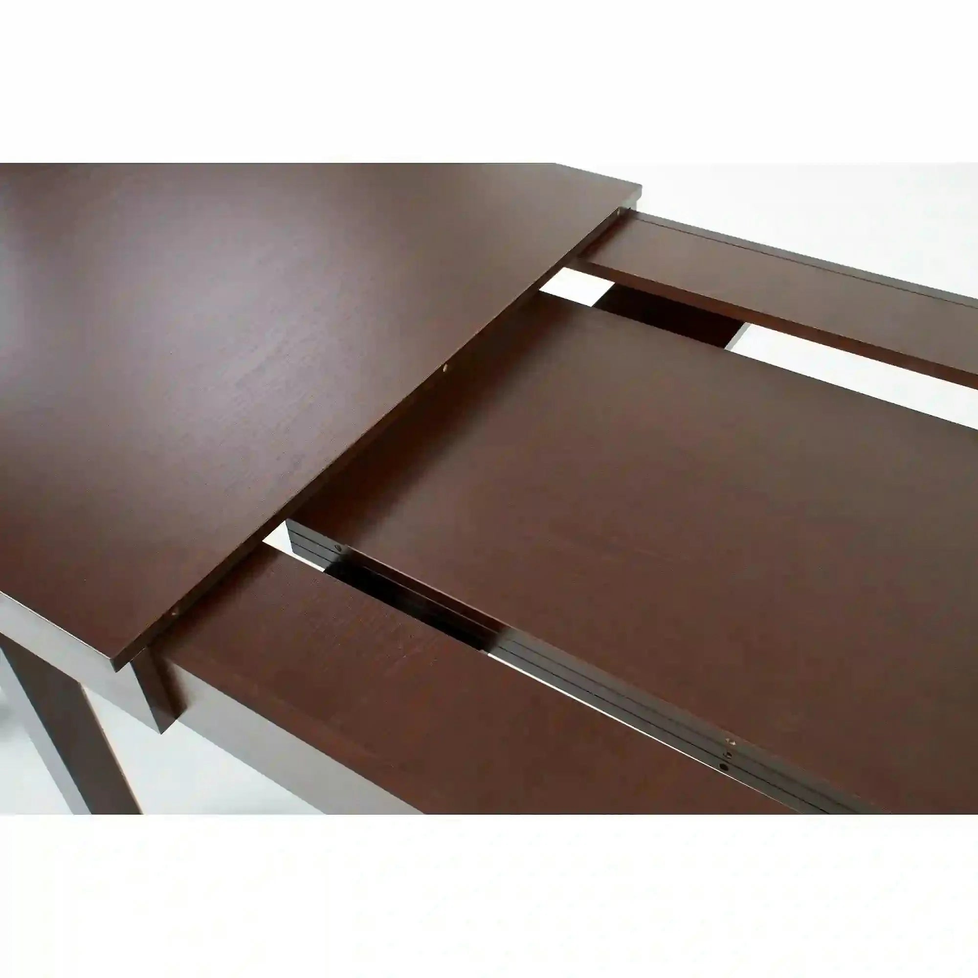 Masa living SEWERYN, nuc inchis, PAL, 160/300x90x76 cm
