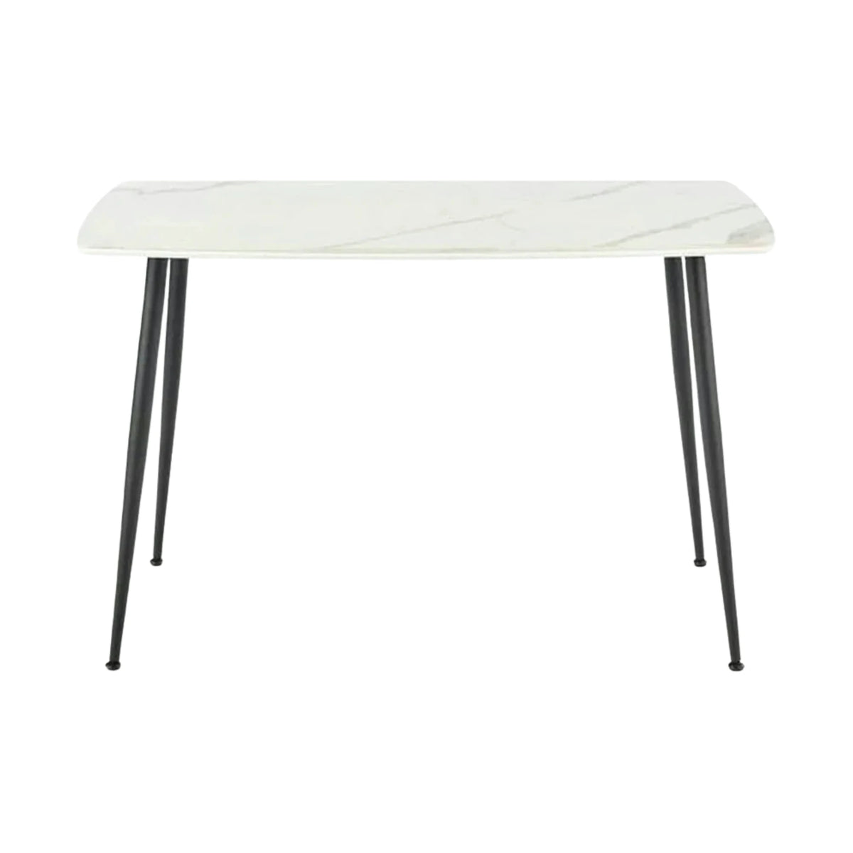 Masa MARCO, alb/negru, 120x70x77 cm