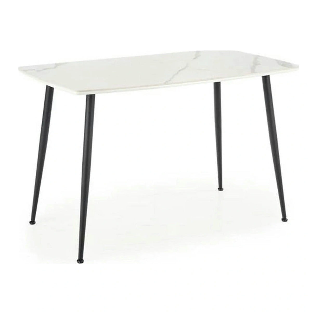 Masa MARCO, alb/negru, 120x70x77 cm
