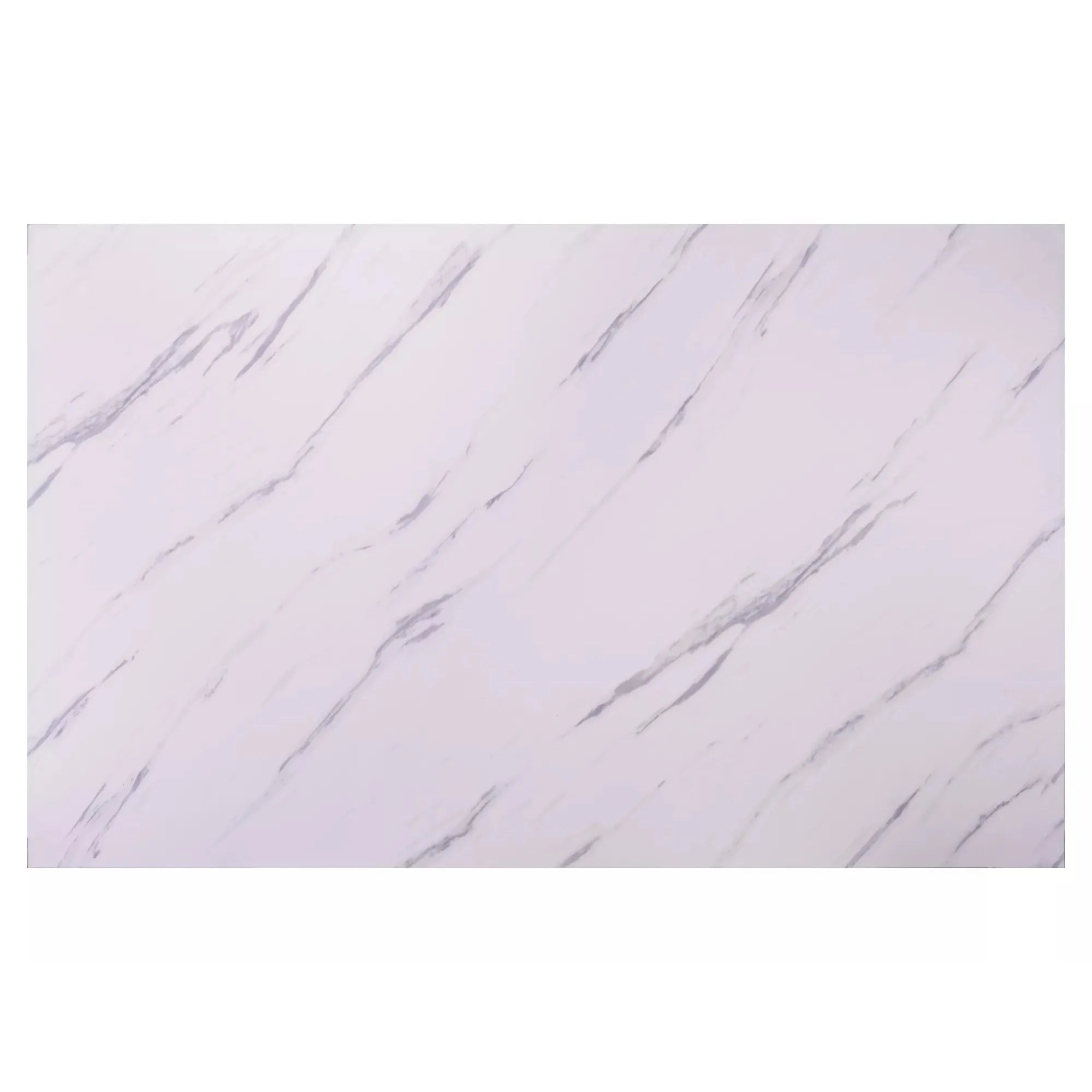 Masa MARCUS, alb cu efect de marmura/stejar, 120x75x76 cm