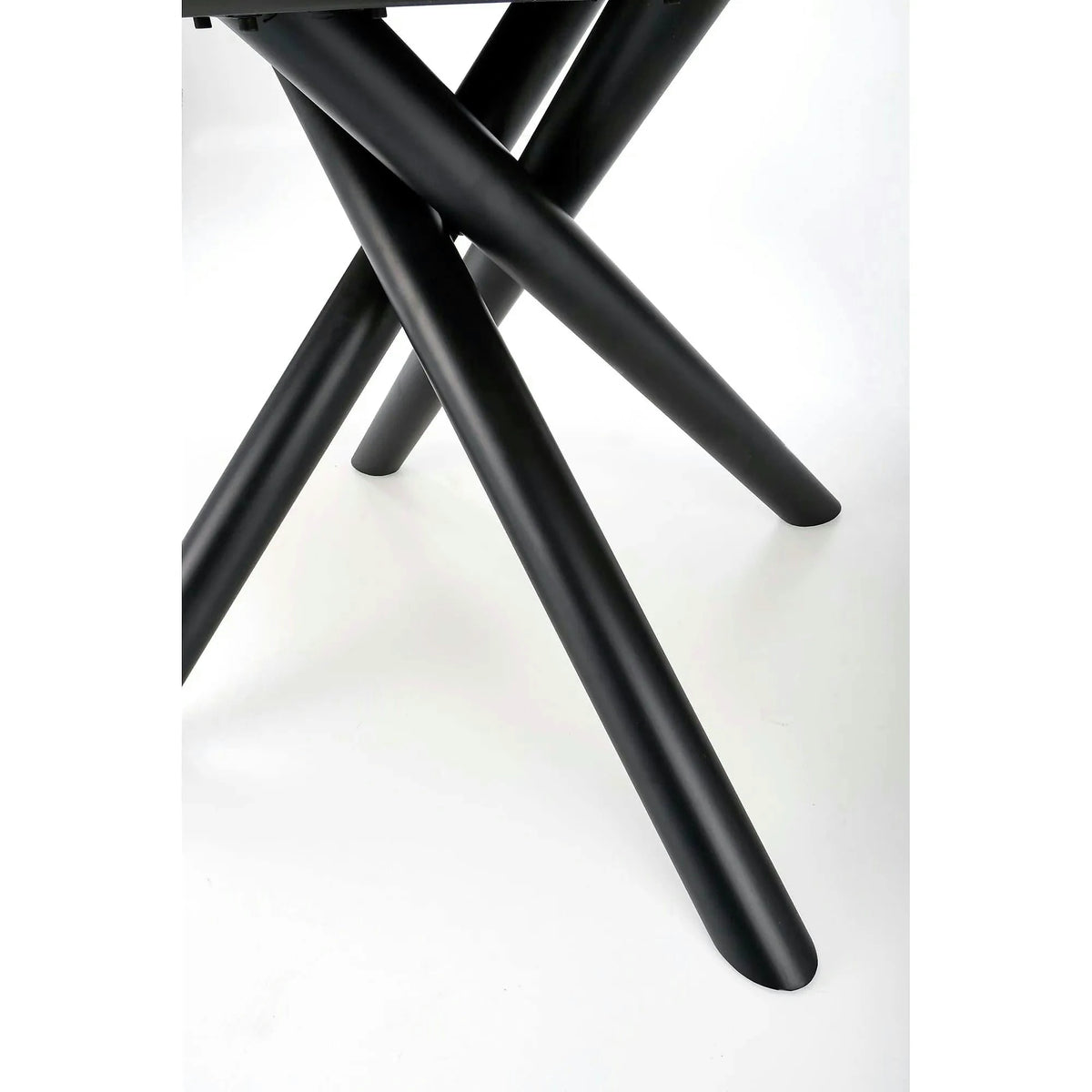 Masa mare living DERRICK, stejar natural/negru, 160/200x90x75 cm