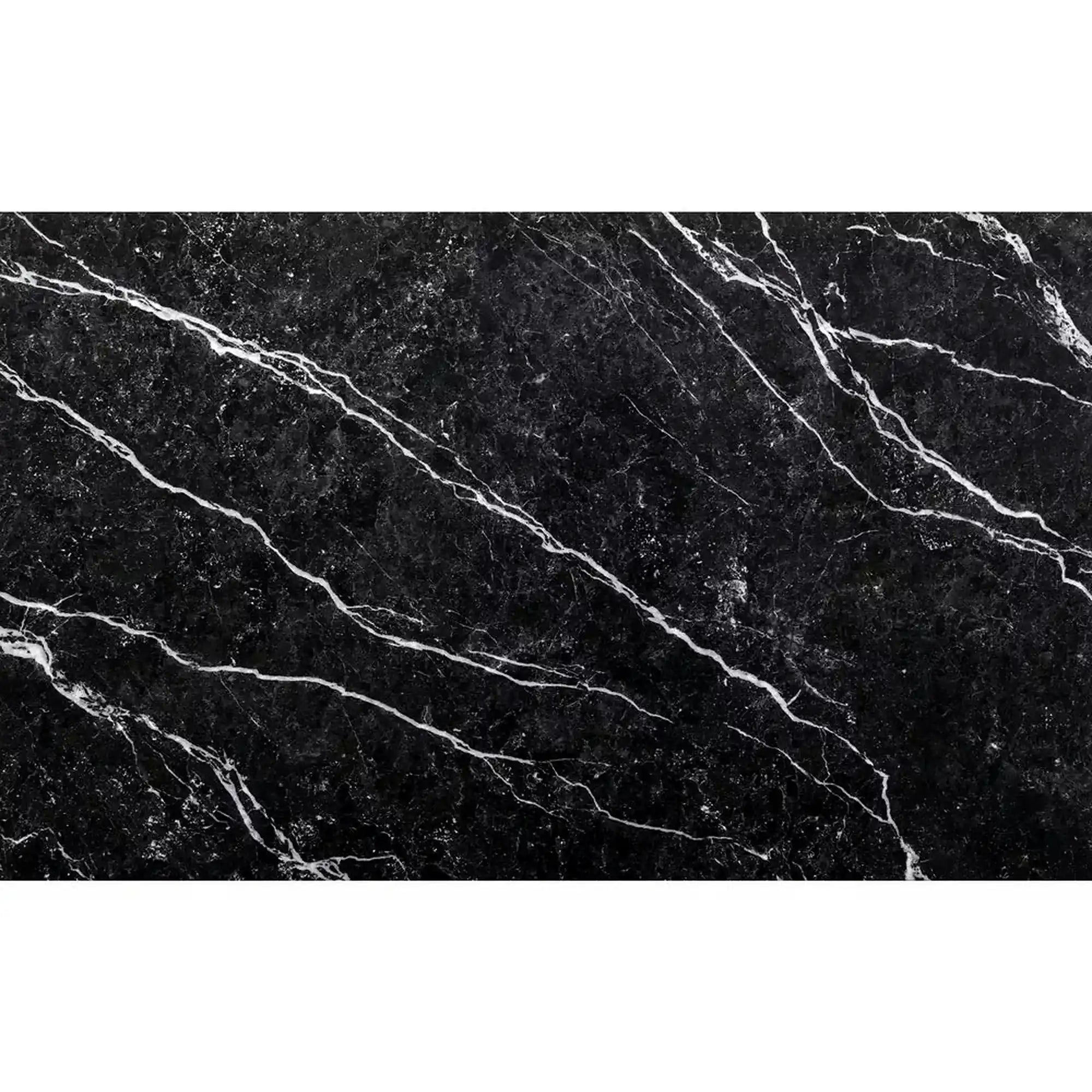 Masa MARIO, negru cu efect de marmura, 100x60x75 cm