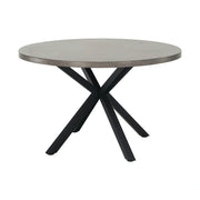 Masa MEDOR, gri carbon/negru, 120x120x76 cm