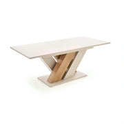 Masa moderna bucatarie BRANDON, casmir/stejar, PAL laminat, 160/200x90x77 cm