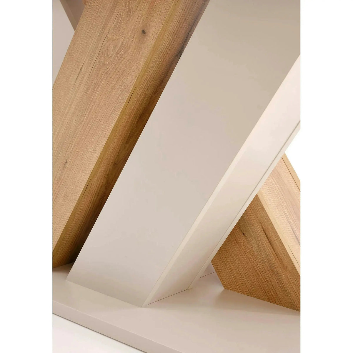 Masa moderna bucatarie BRANDON, casmir/stejar, PAL laminat, 160/200x90x77 cm