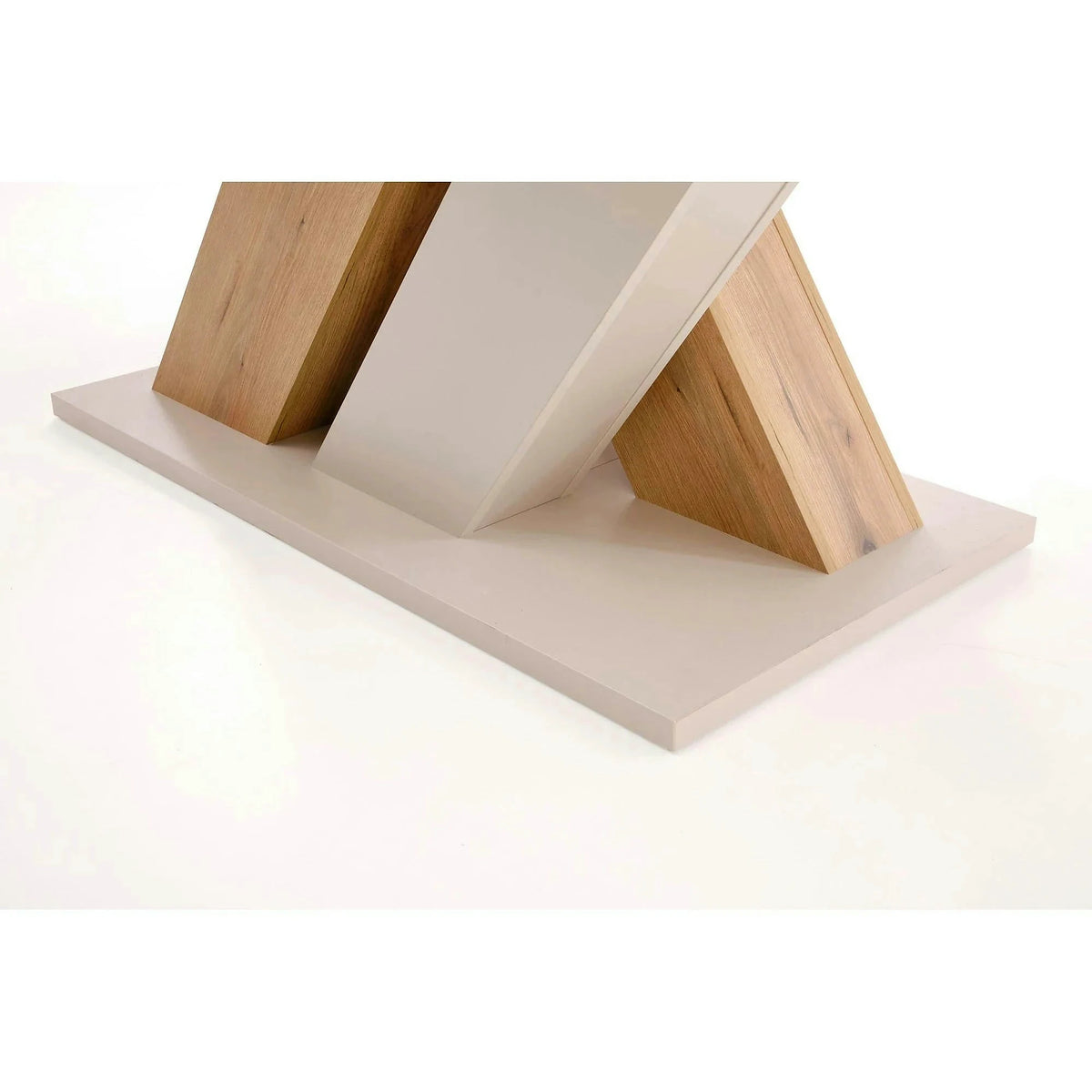 Masa moderna bucatarie BRANDON, casmir/stejar, PAL laminat, 160/200x90x77 cm