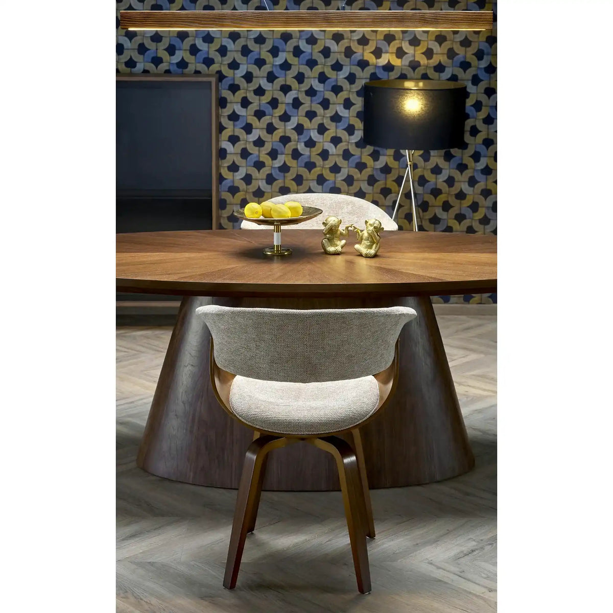 Masa moderna dining VAGNER, nuc, 220x98x76 cm