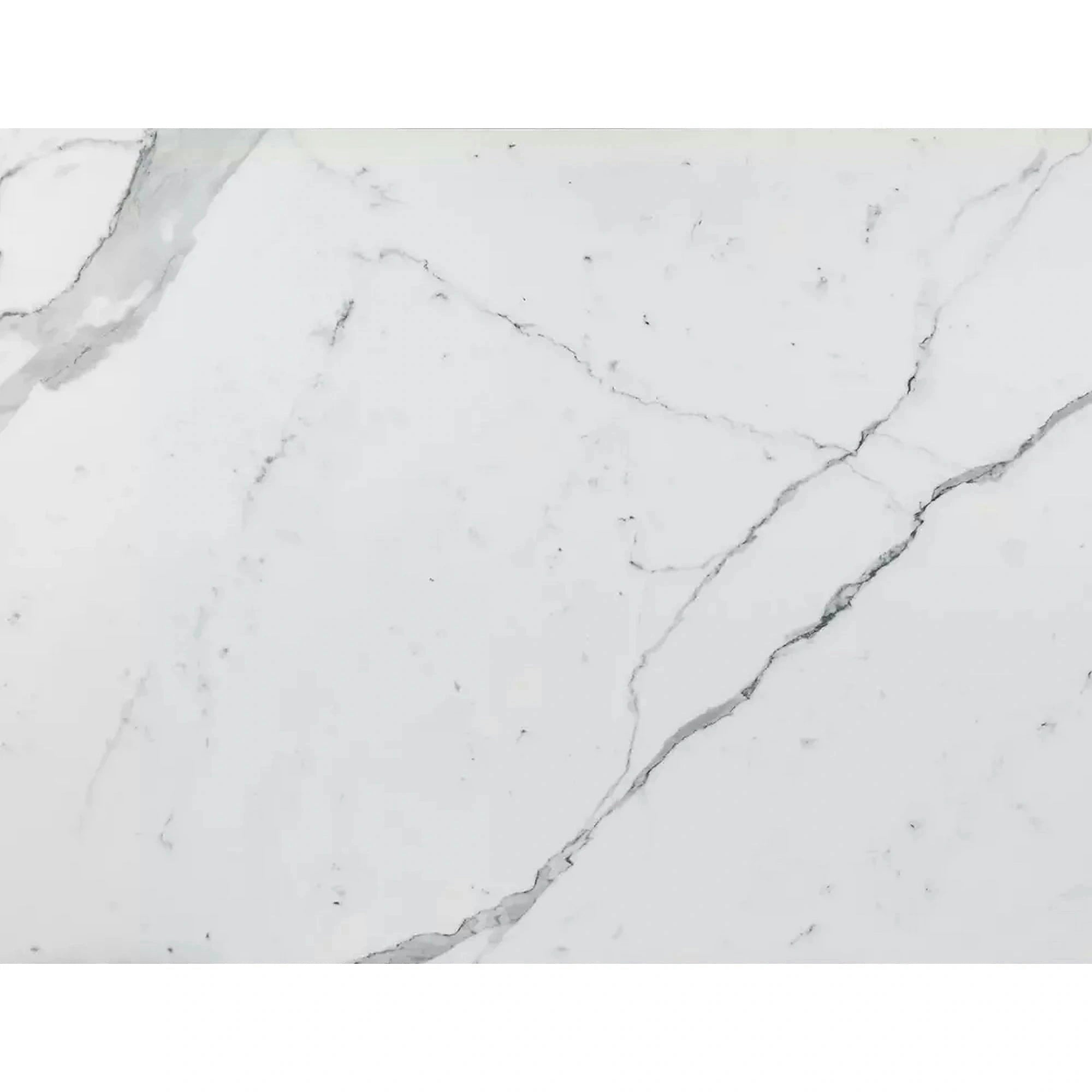 Masa moderna dining WESTIN III, alb/negru, ceramica/metal, 160-240x90x75 cm