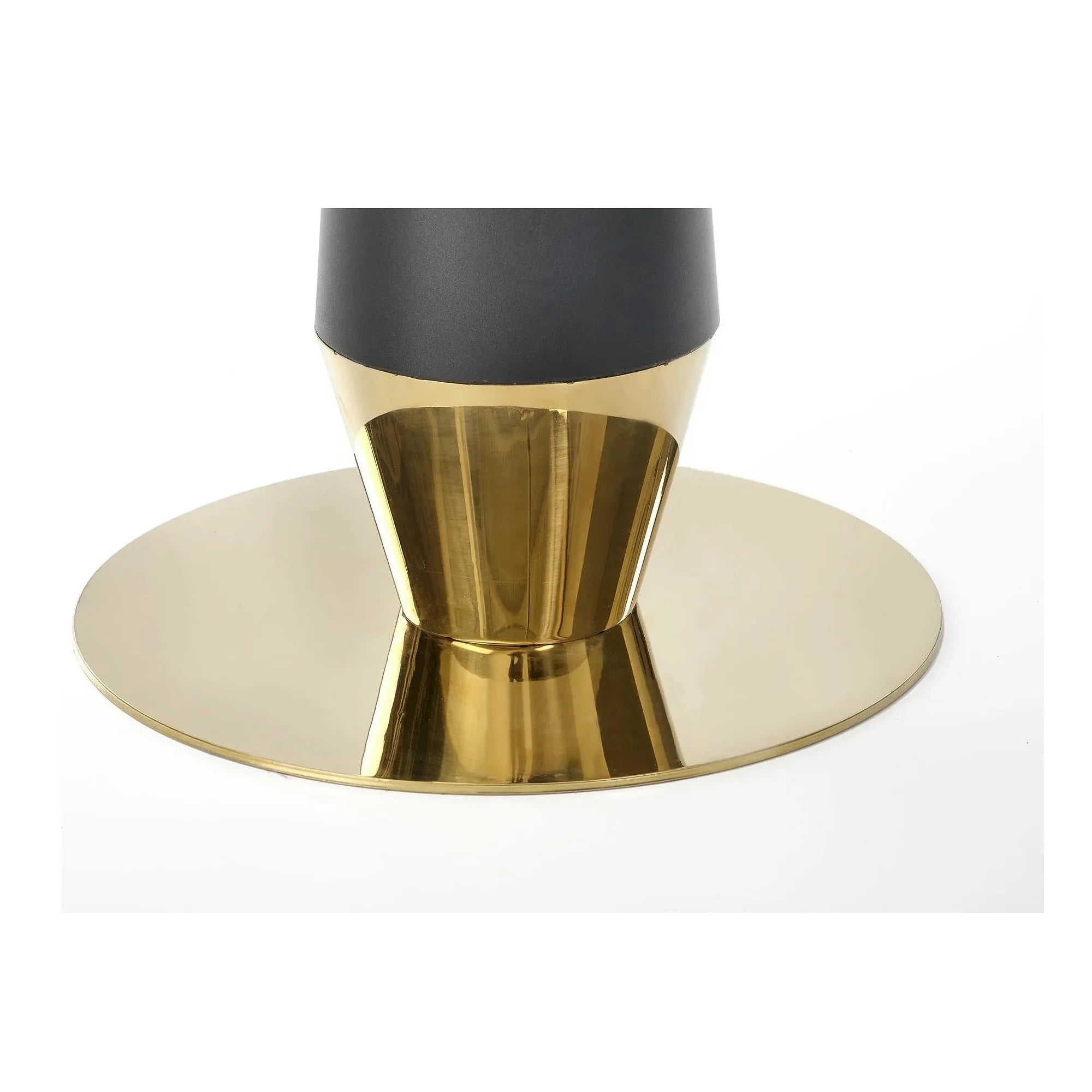 Masa MOLINA, negru/auriu, 59x74 cm