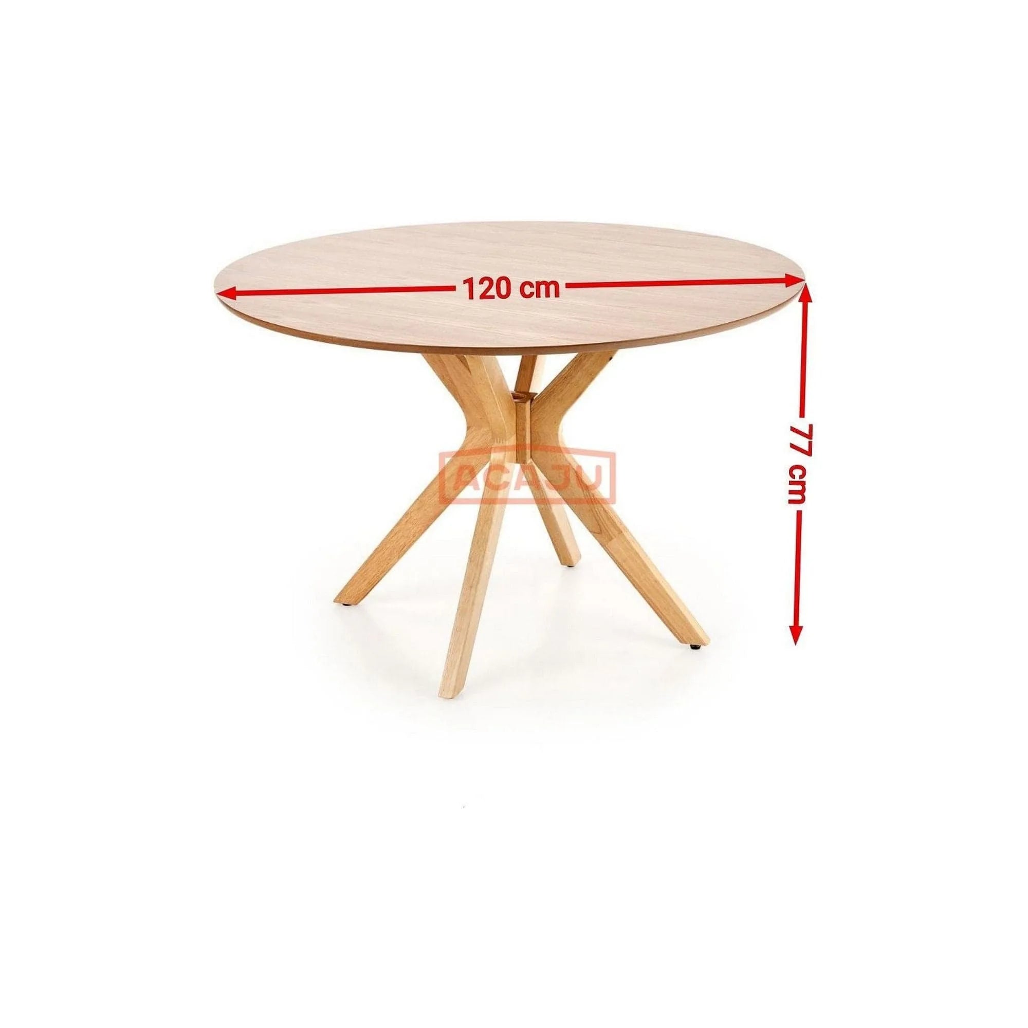 Masa NICOLAS, stejar auriu, 120x77 cm