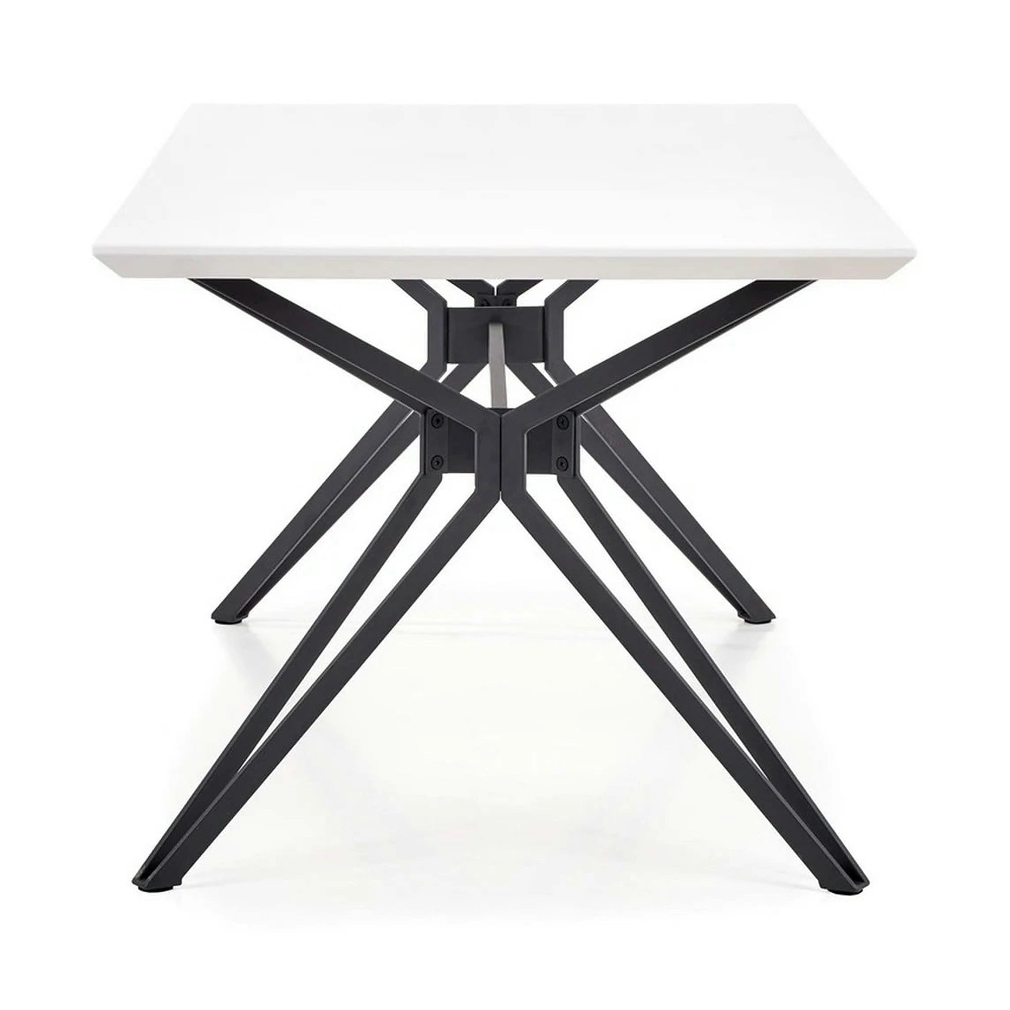Masa PASCAL, alb/negru, 160x90x76 cm