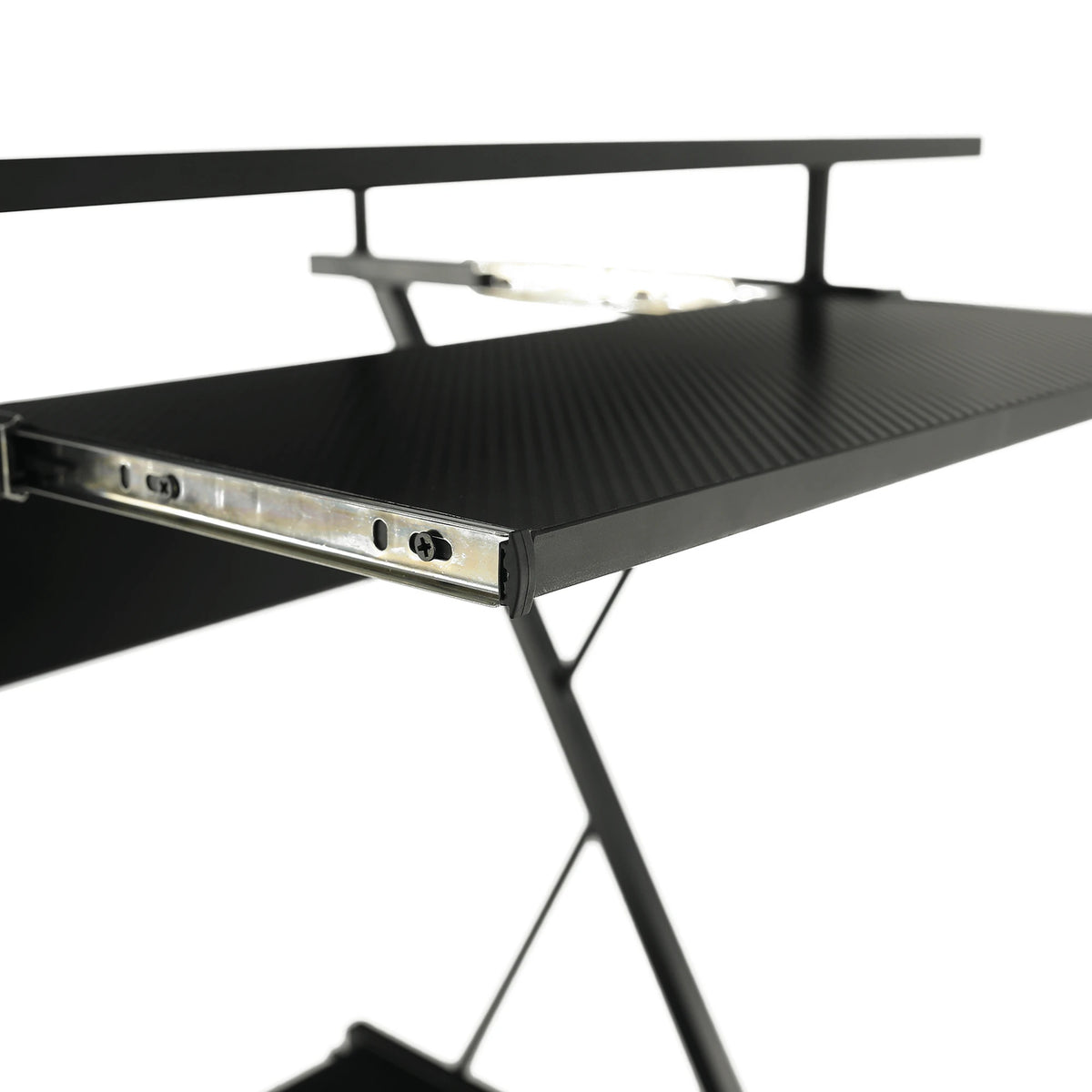 Masa PC TARAK, negru, PAL infoliat/metal, 60x48x73 cm