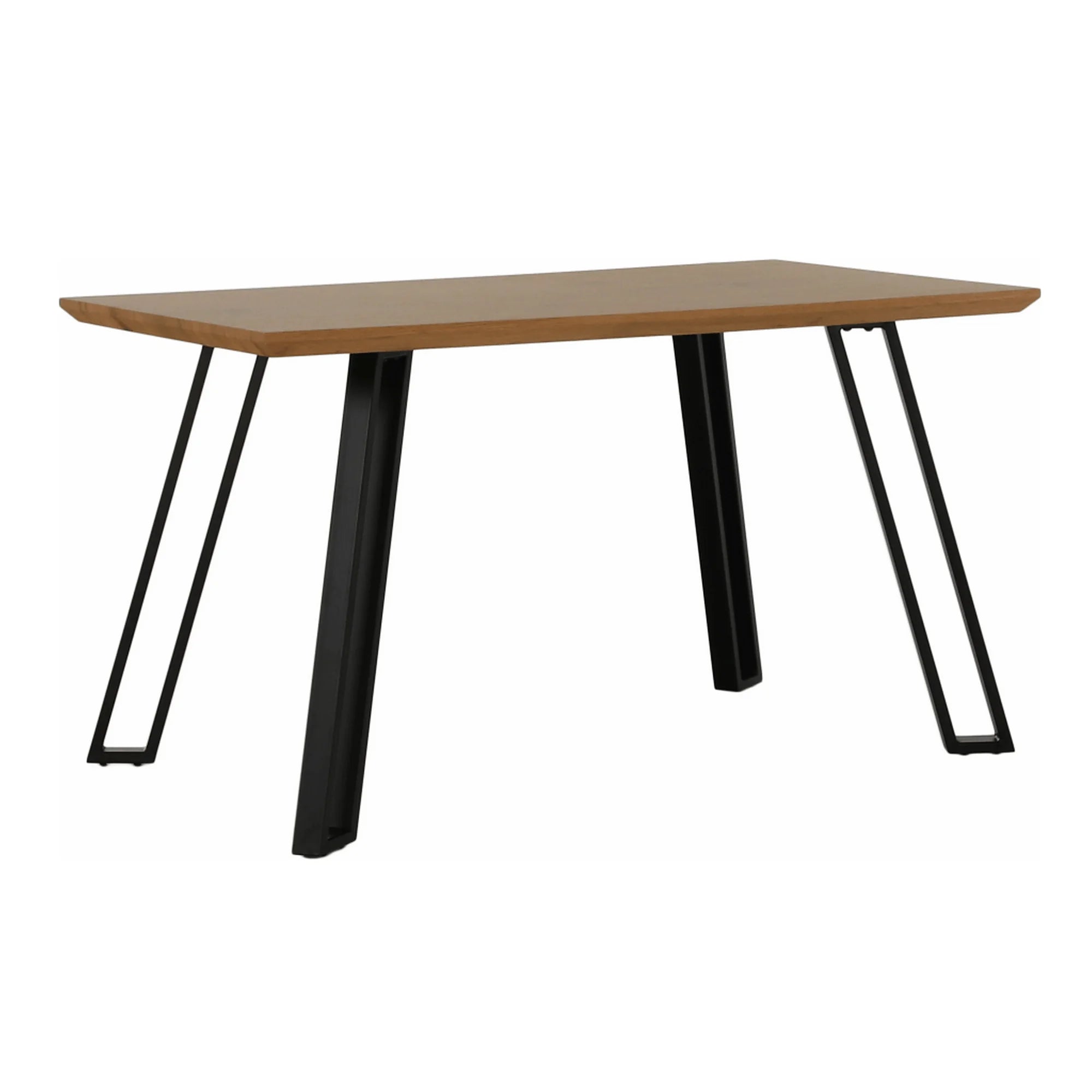 Masa PEDAL, stejar/negru, 140x80x76 cm