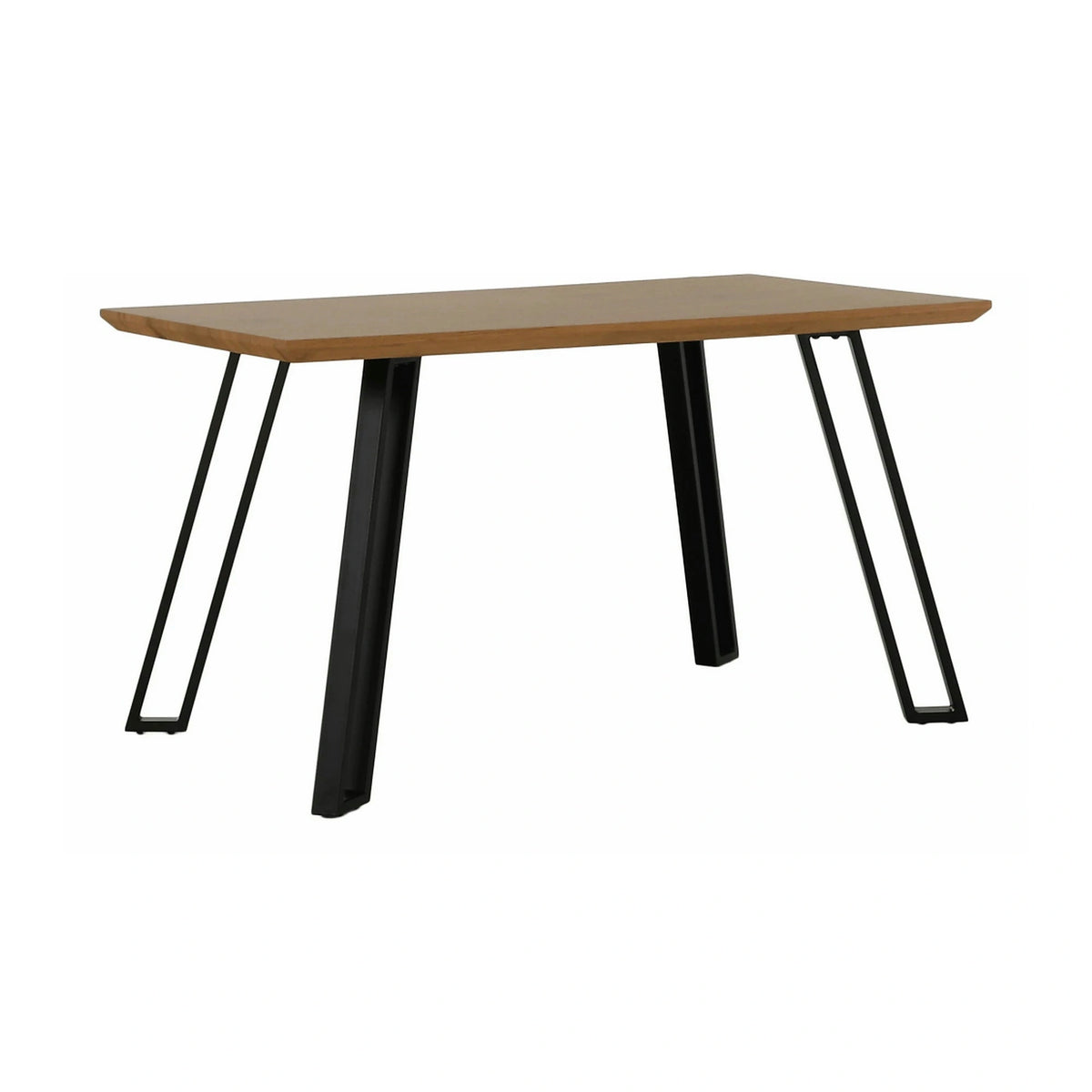 Masa PEDAL, stejar/negru, 140x80x76 cm
