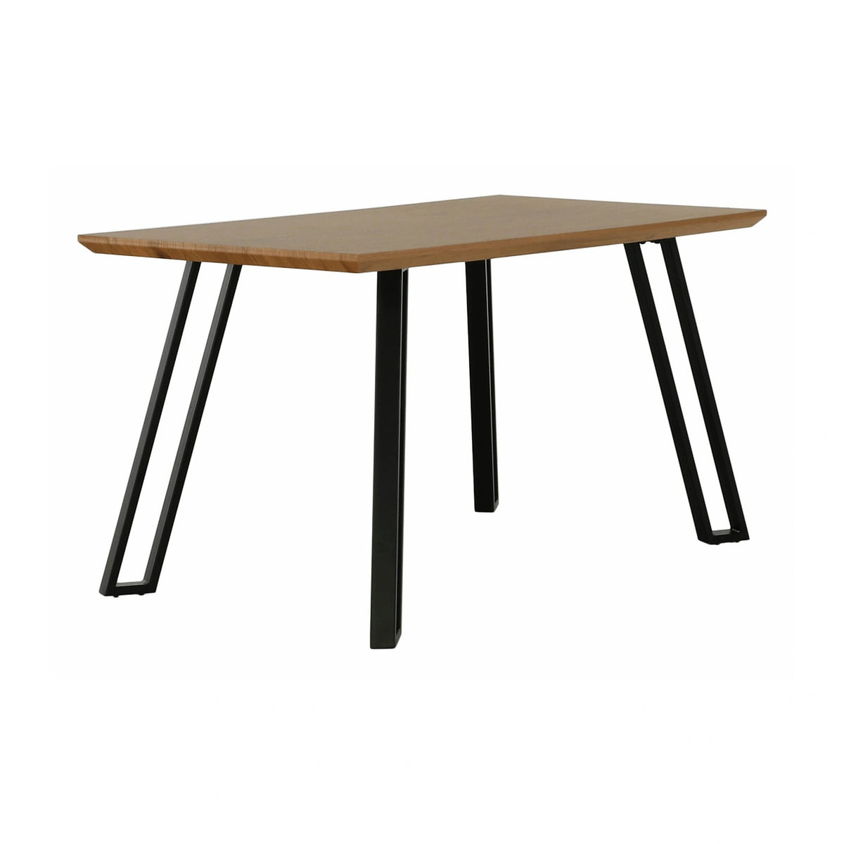 Masa PEDAL, stejar/negru, 140x80x76 cm
