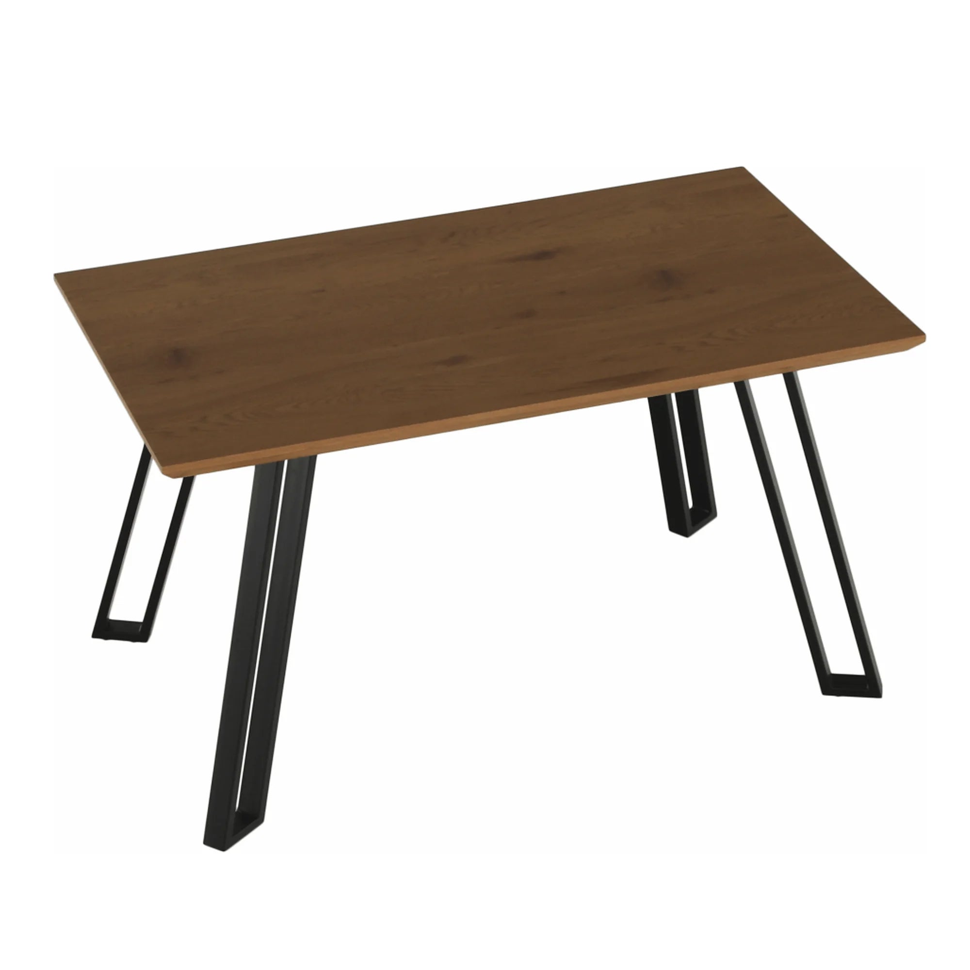 Masa PEDAL, stejar/negru, 140x80x76 cm