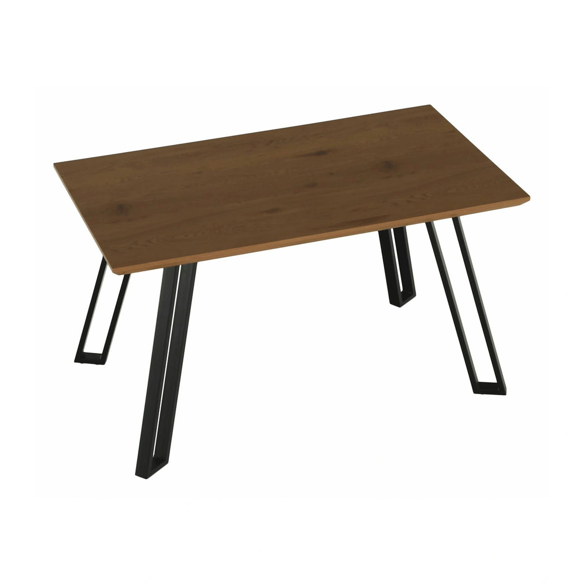 Masa PEDAL, stejar/negru, 140x80x76 cm