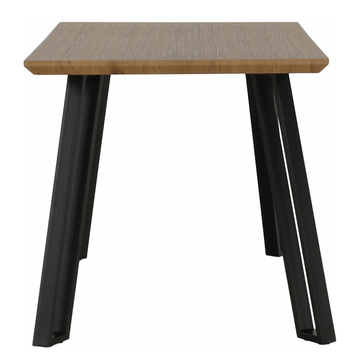 Masa PEDAL, stejar/negru, 140x80x76 cm
