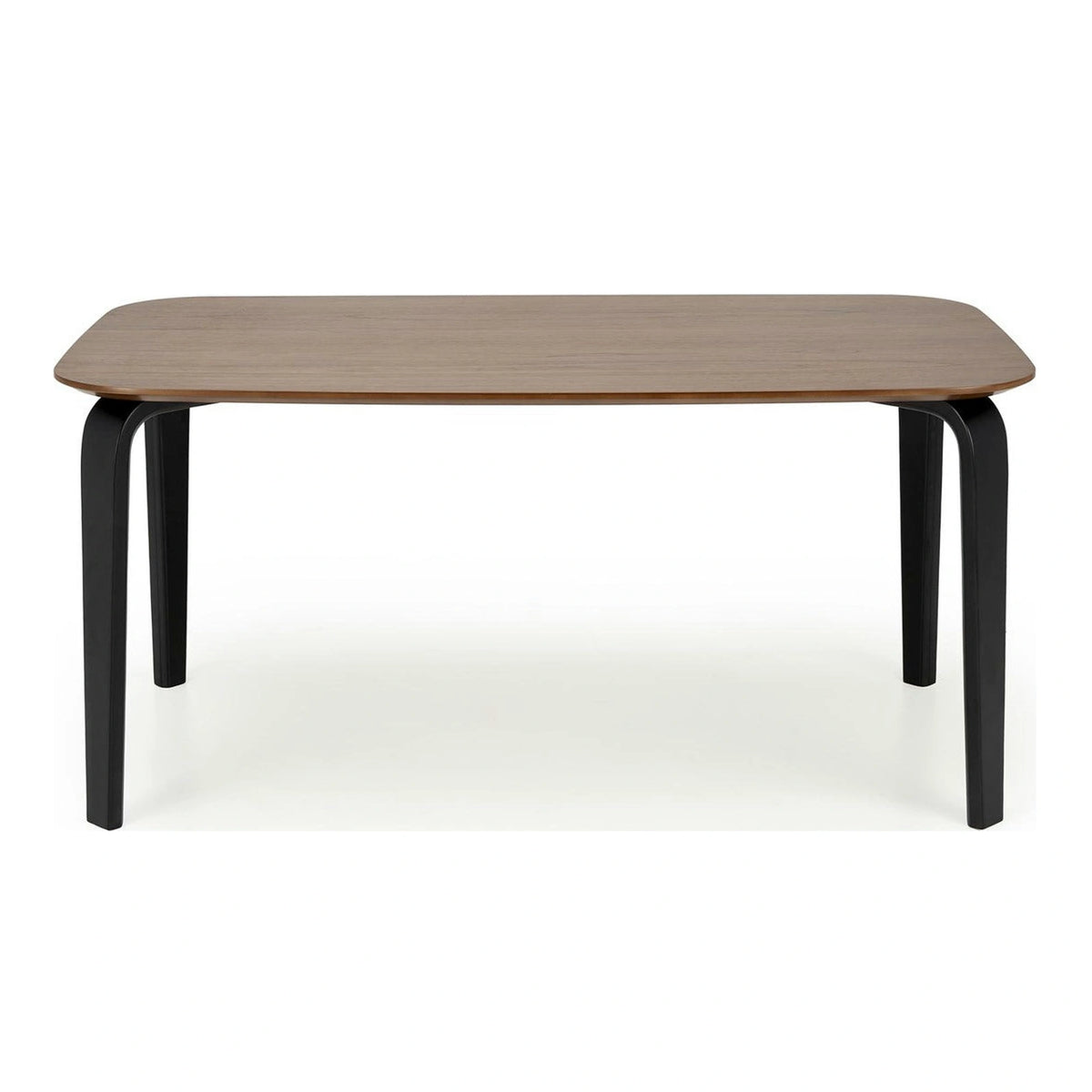 Masa PEDRO, nuc/negru, furnir/lemn, 160x90x75 cm
