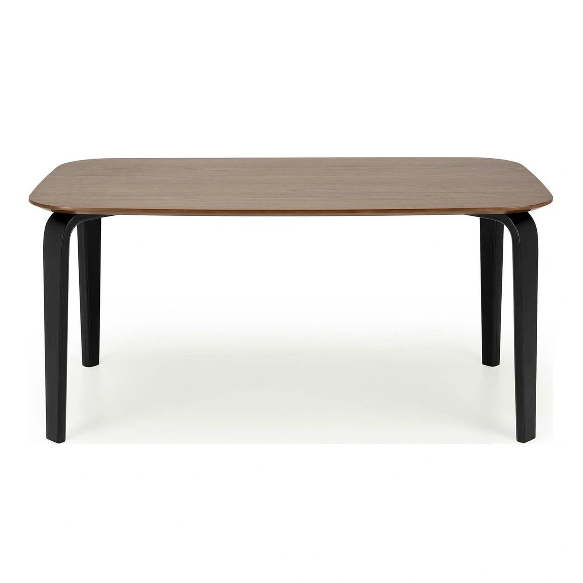 Masa PEDRO, nuc/negru, furnir/lemn, 160x90x75 cm