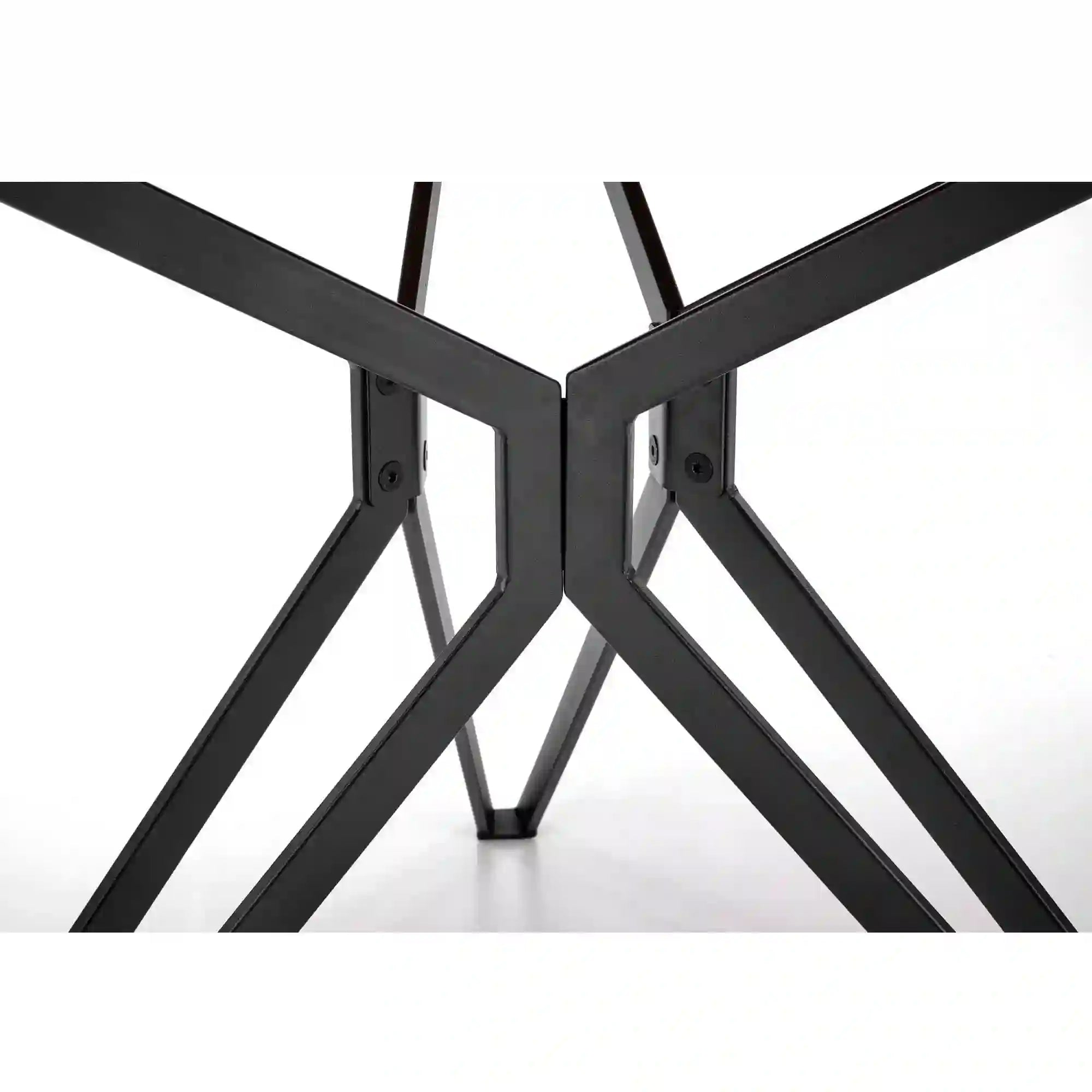 Masa PIXEL 2, stejar auriu/negru, 120x120x76 cm