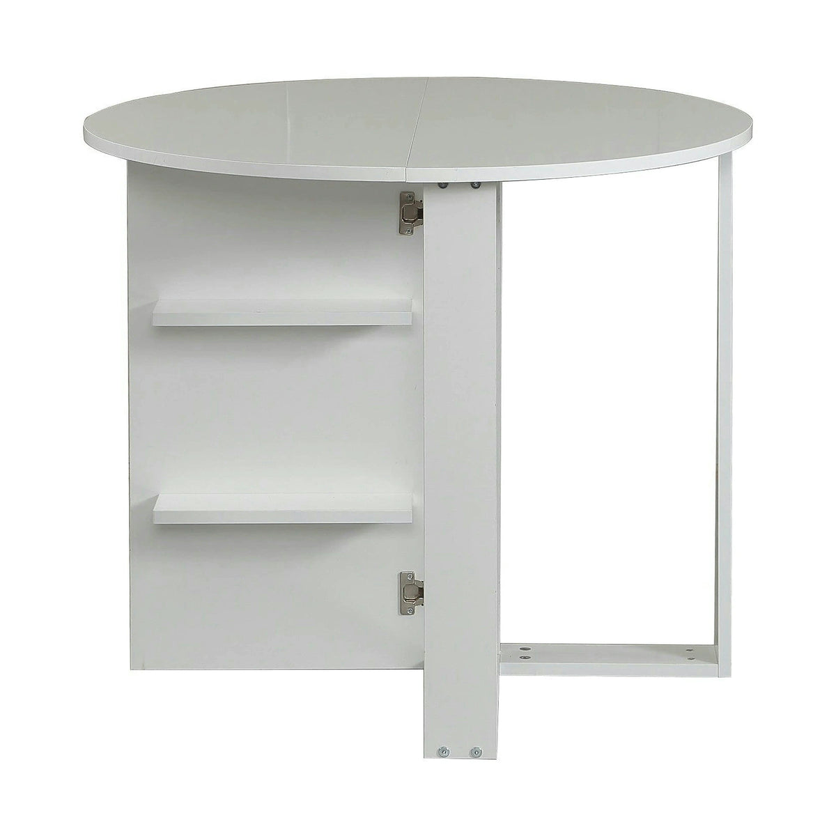 Masa plianta MIDDLE, alb, PAL melaminat, 90x45x77 cm