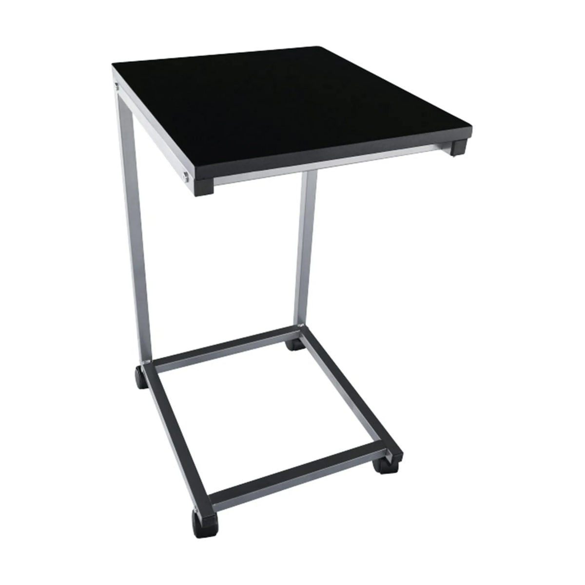 Masa portabila MANNY, negru/argintiu, 33x38x60 cm