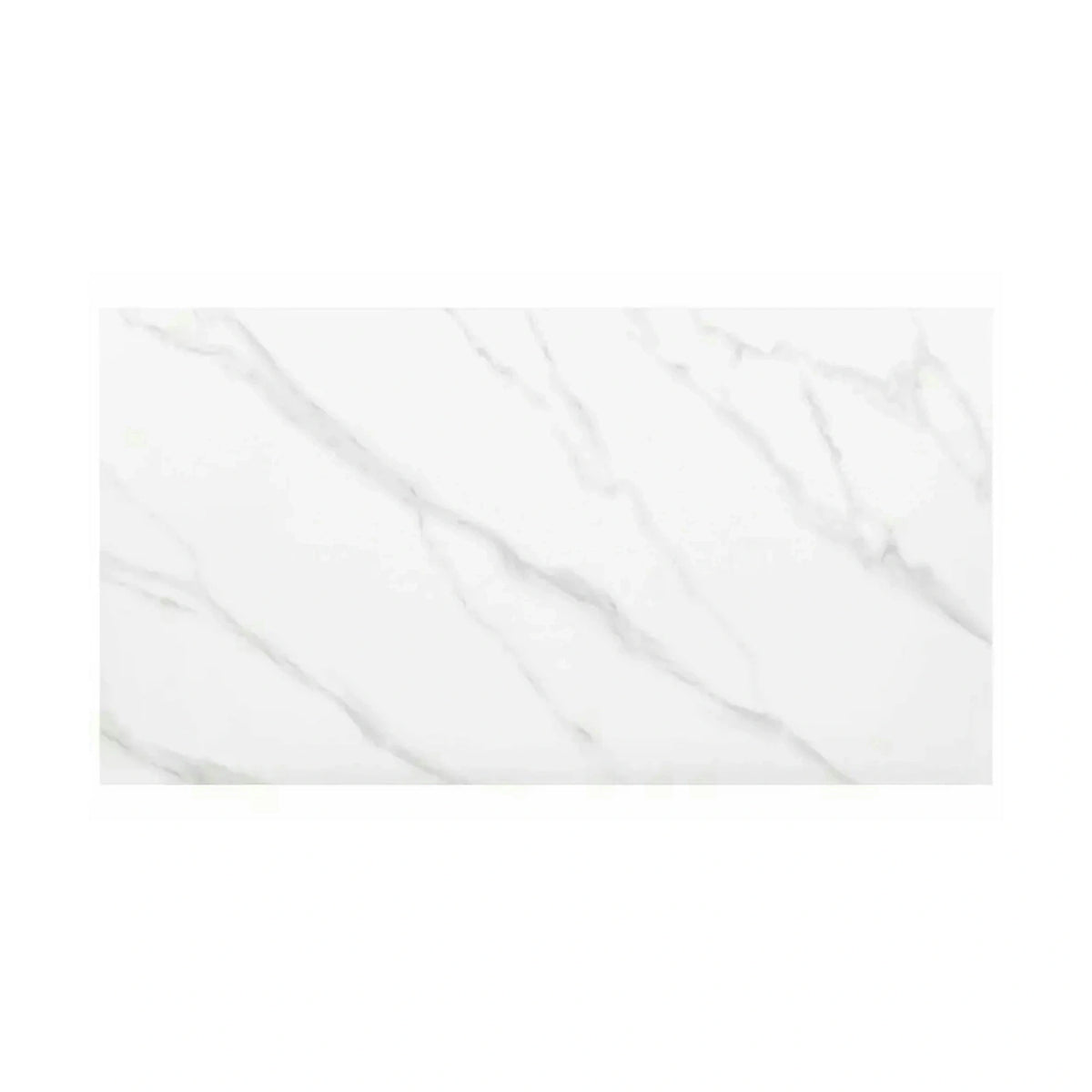 Masa RION, alb cu efect de marmura/negru mat, ceramica/metal, 130x70x76 cm