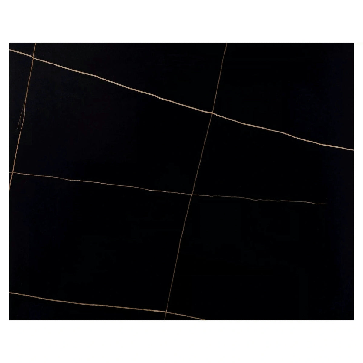 Masa RION, negru mat cu efect de marmura, ceramica/metal, 80x80x76 cm