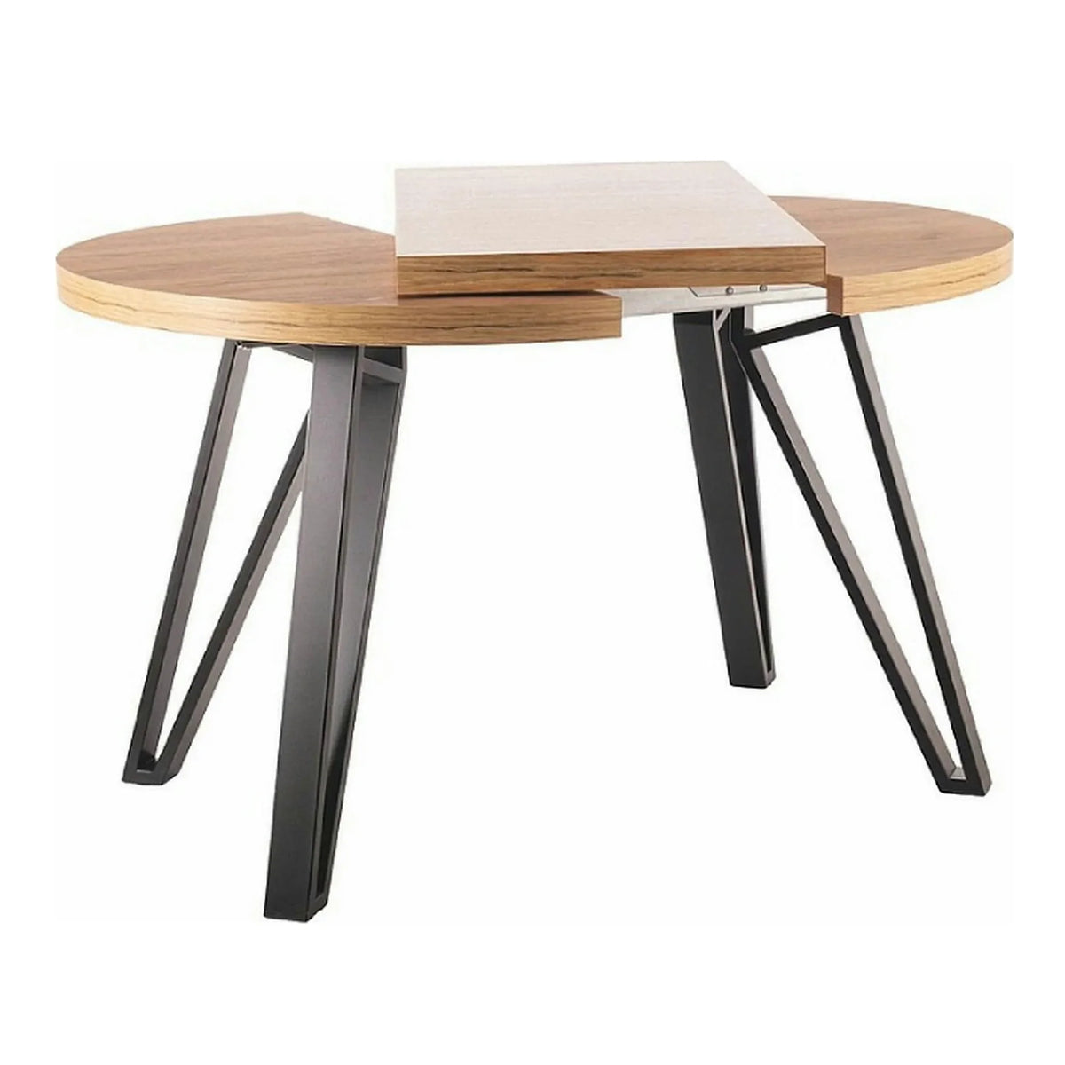 Masa rotunda 100 GALAXY, stejar artisan/negru, PAL laminat/metal